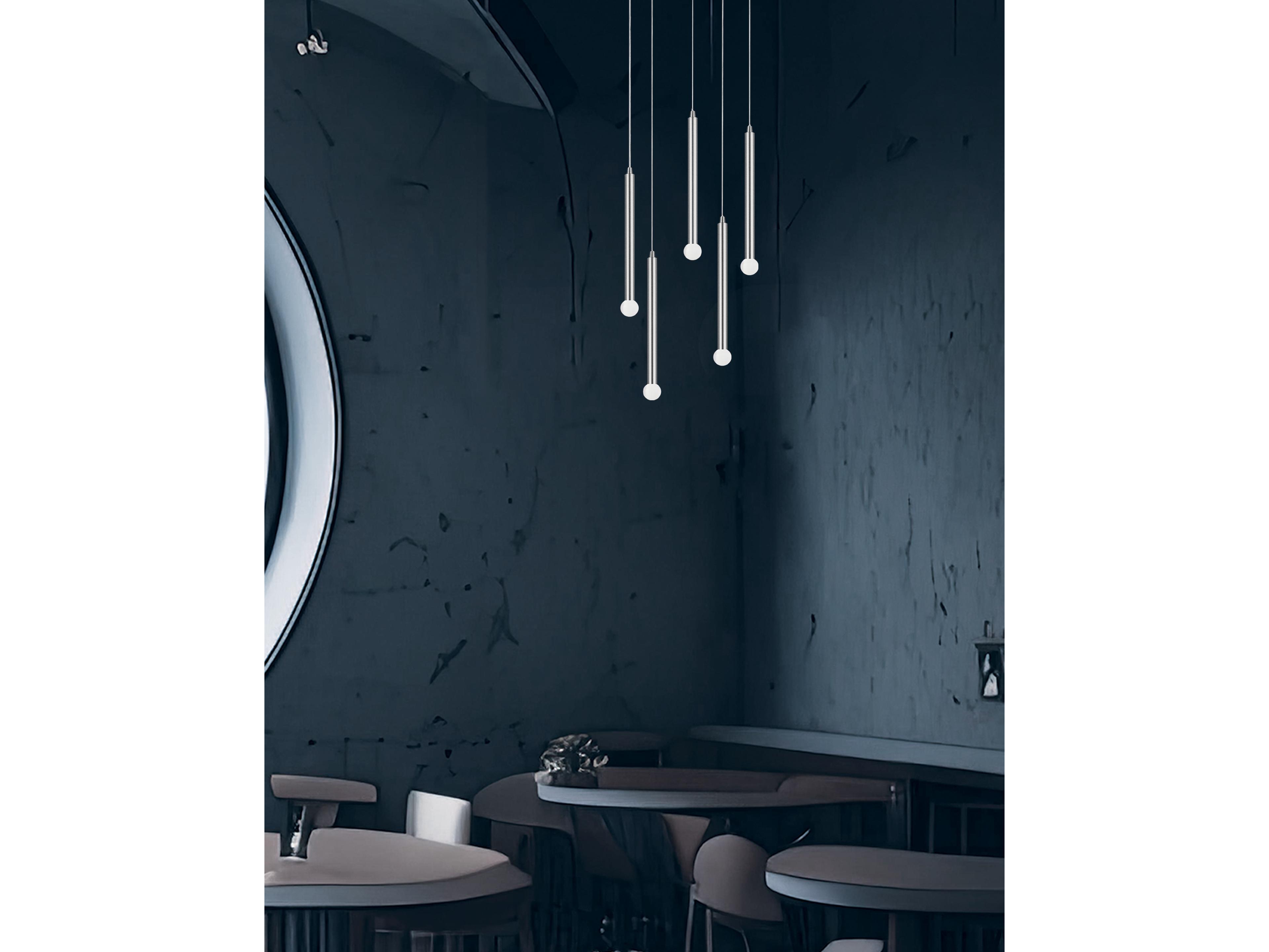 Dainolite Sanya 5-Light Polished Chrome Linear Pendant