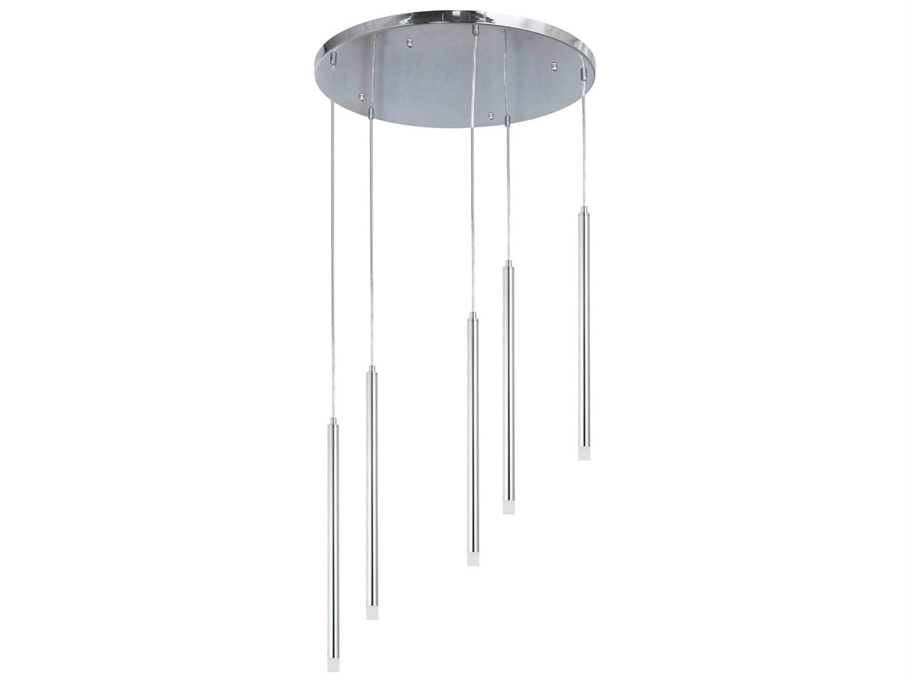 Sanya 5-Light Polished Chrome Linear Pendant