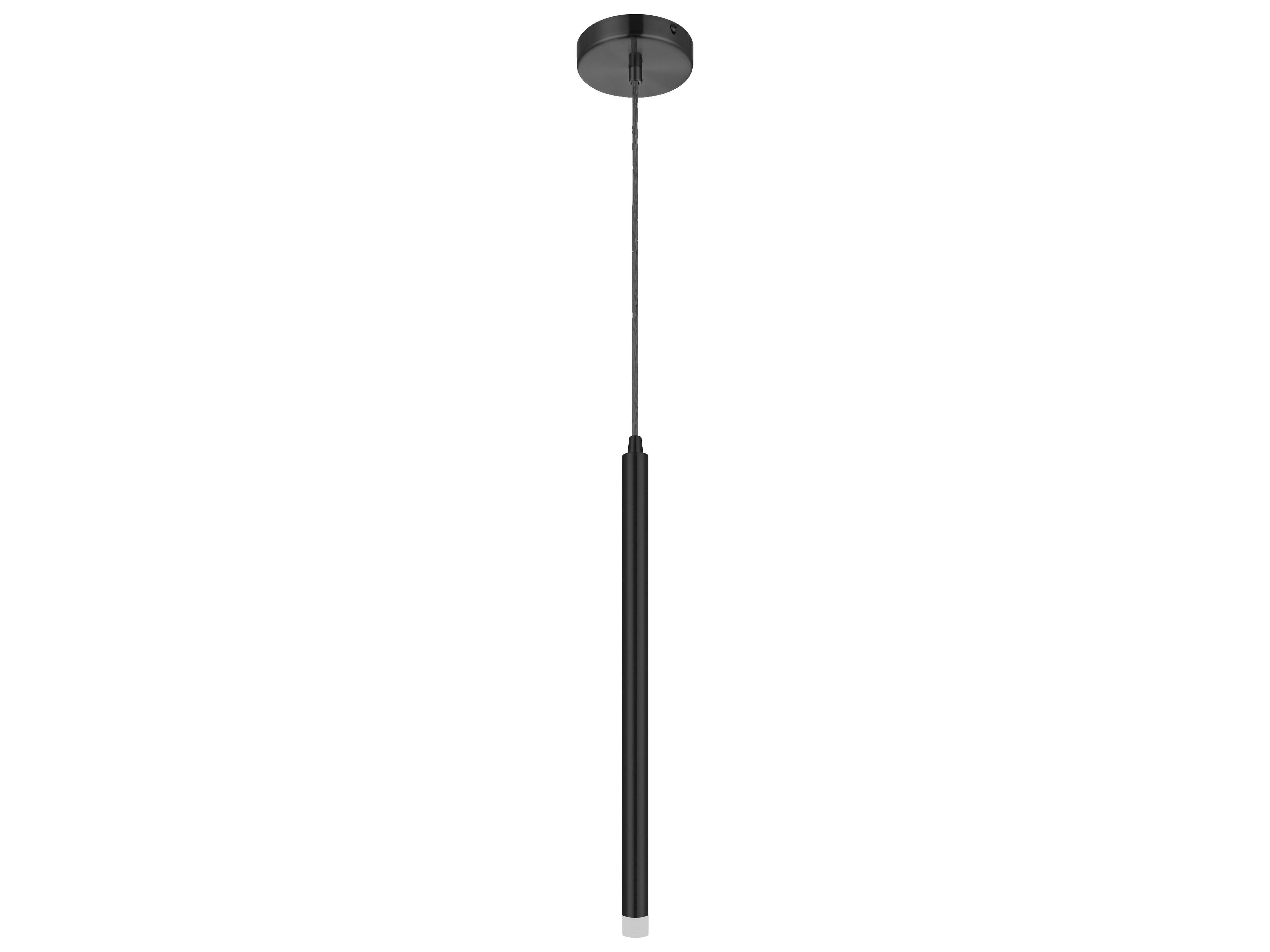 Sanya 1-Light Matte Black Linear Mini Pendant