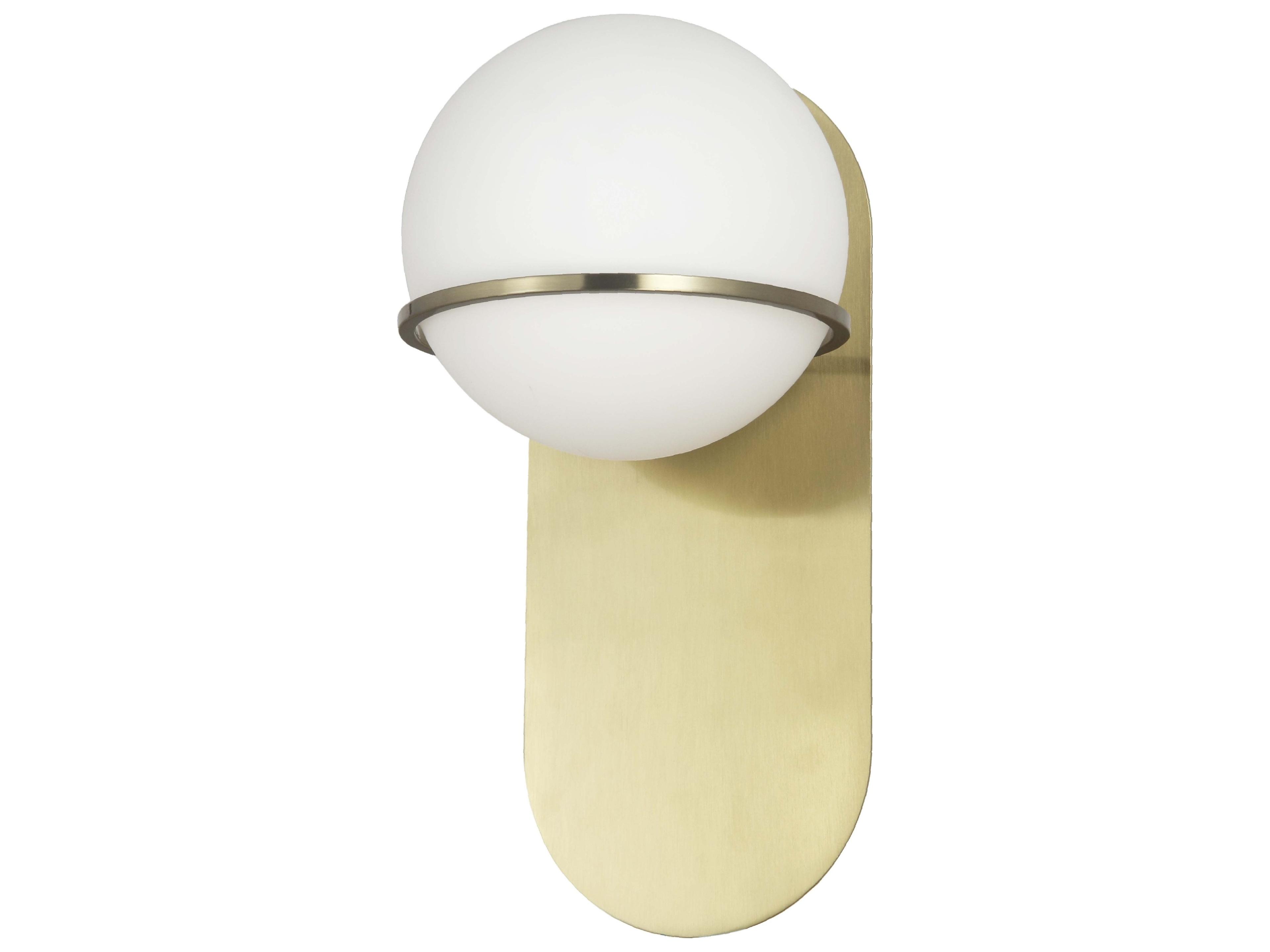 Sofia 1-Light Aged Brass Wall Sconce