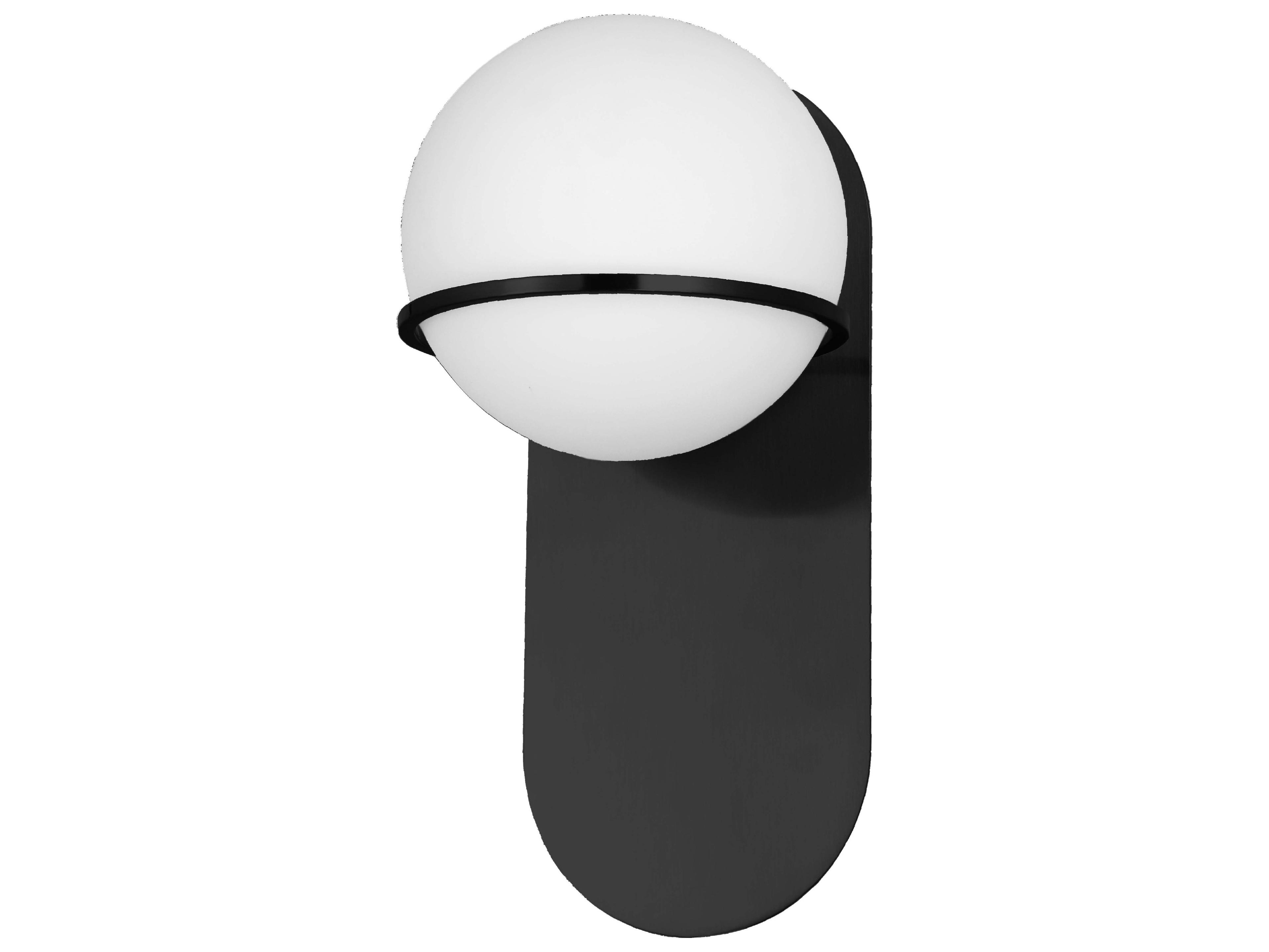 Sofia 1-Light Matte Black Wall Sconce