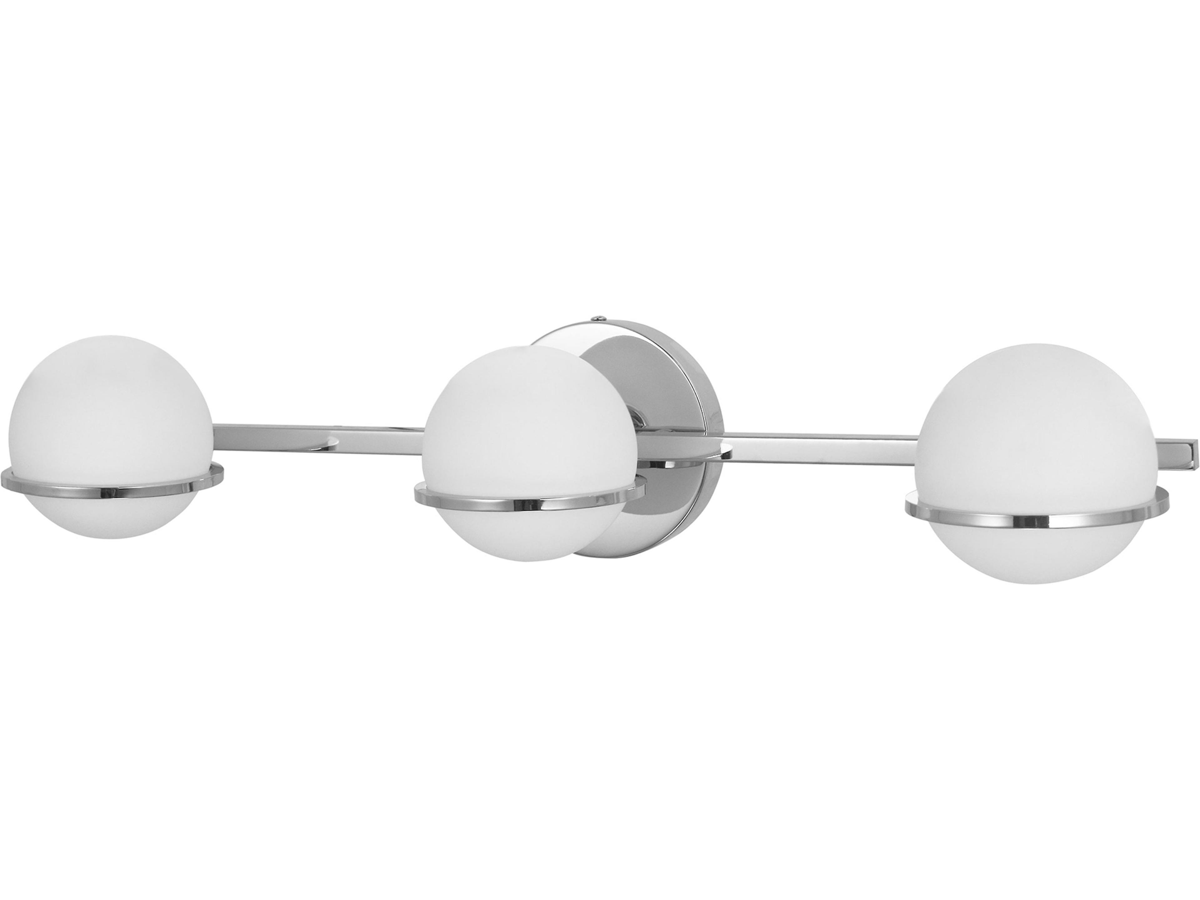Sofia 3-Light Polished Chrome Vanity Light