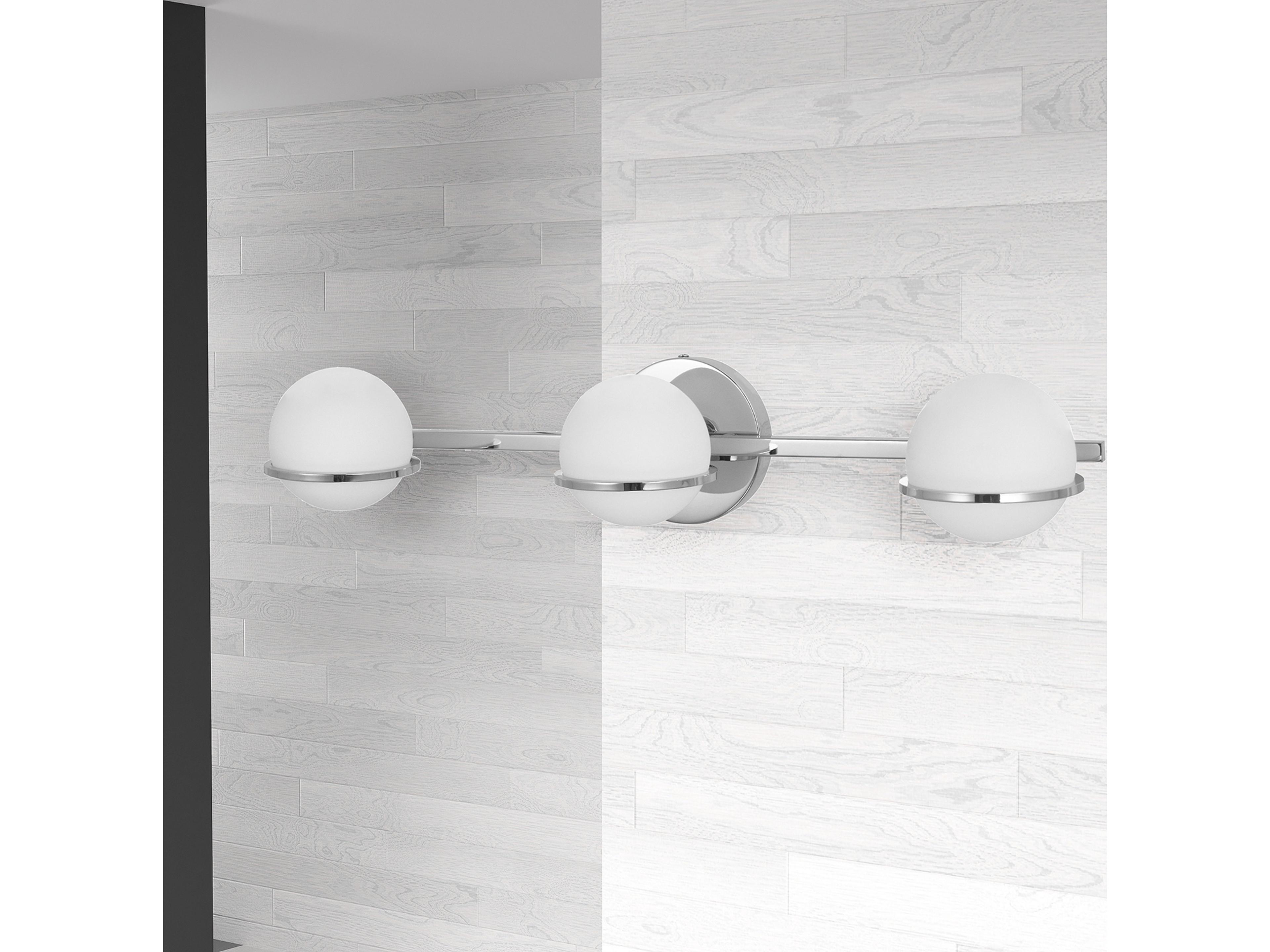 Dainolite Sofia 3-Light Polished Chrome Vanity Light