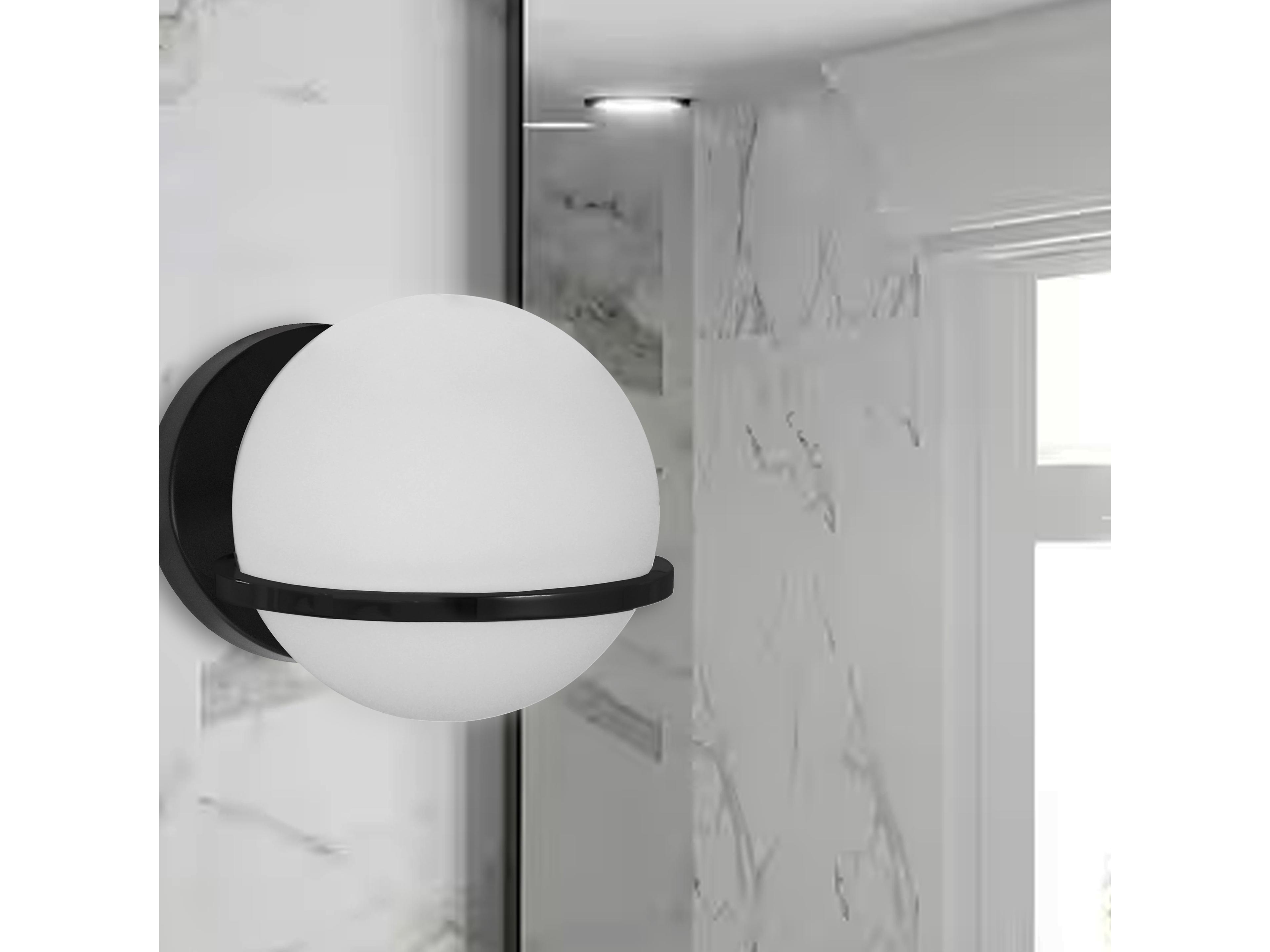 Dainolite Sofia 1-Light Matte Black Wall Sconce