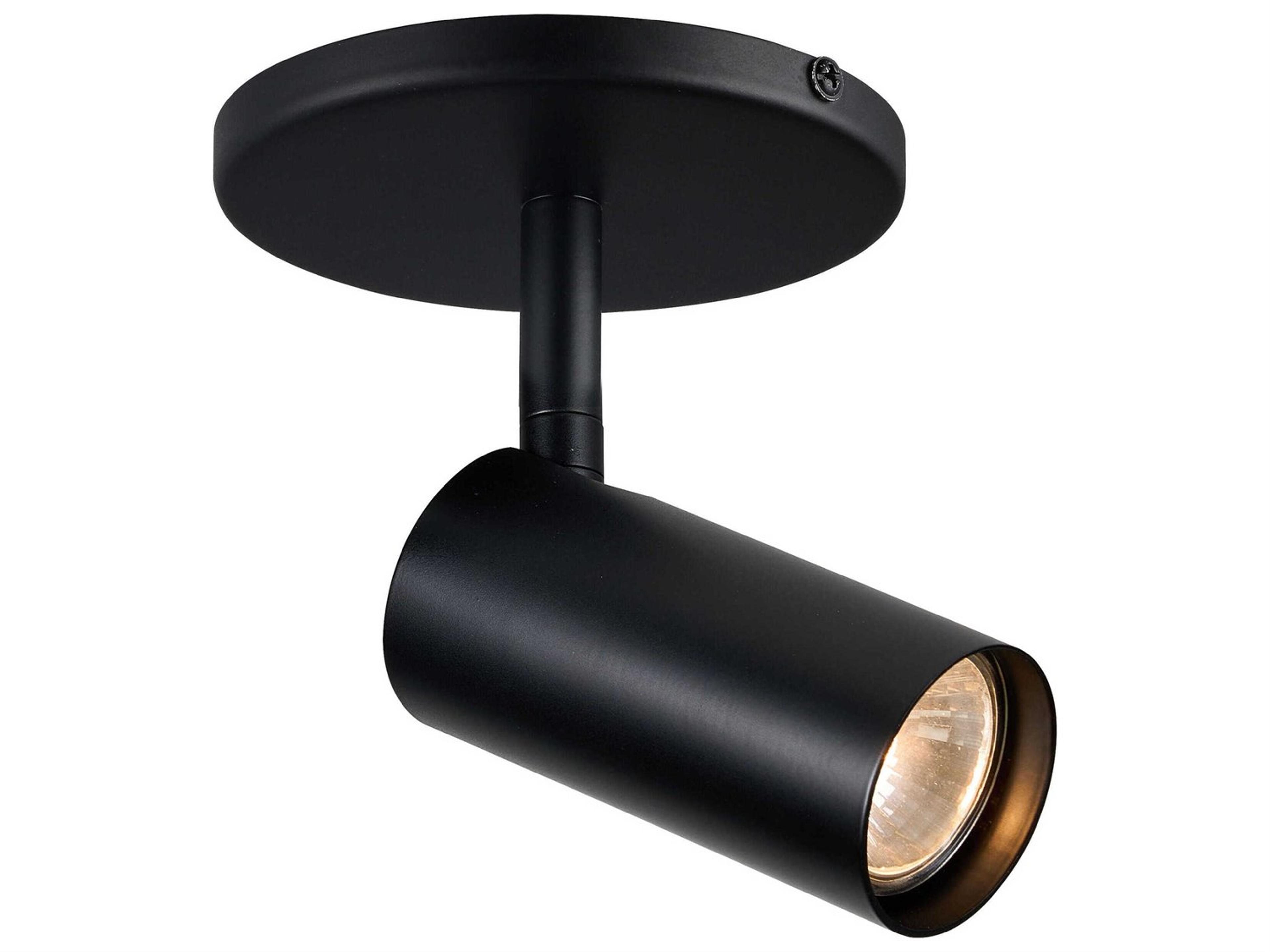 Dainolite Stanly 1-Light Matte Black Cylinder Spot Light