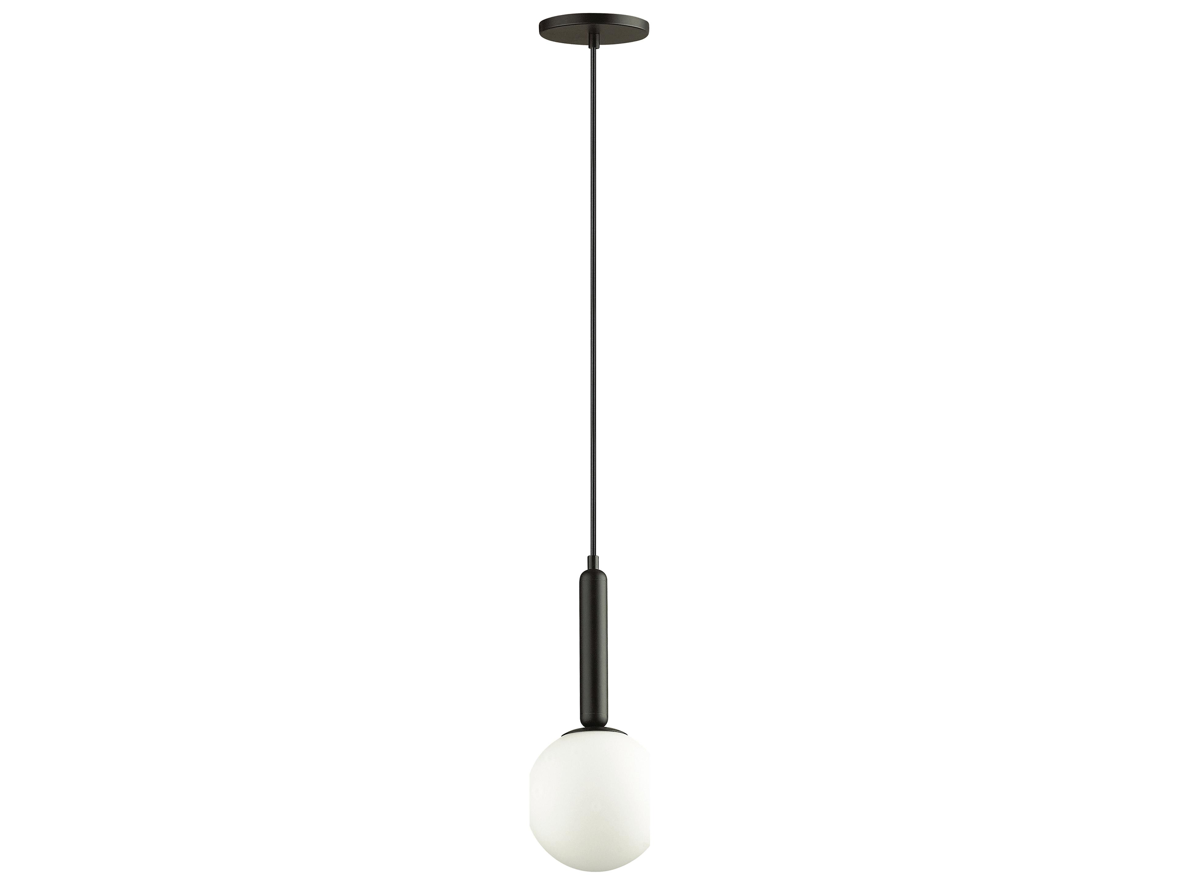 Tara 1-Light Matte Black Globe Mini Pendant