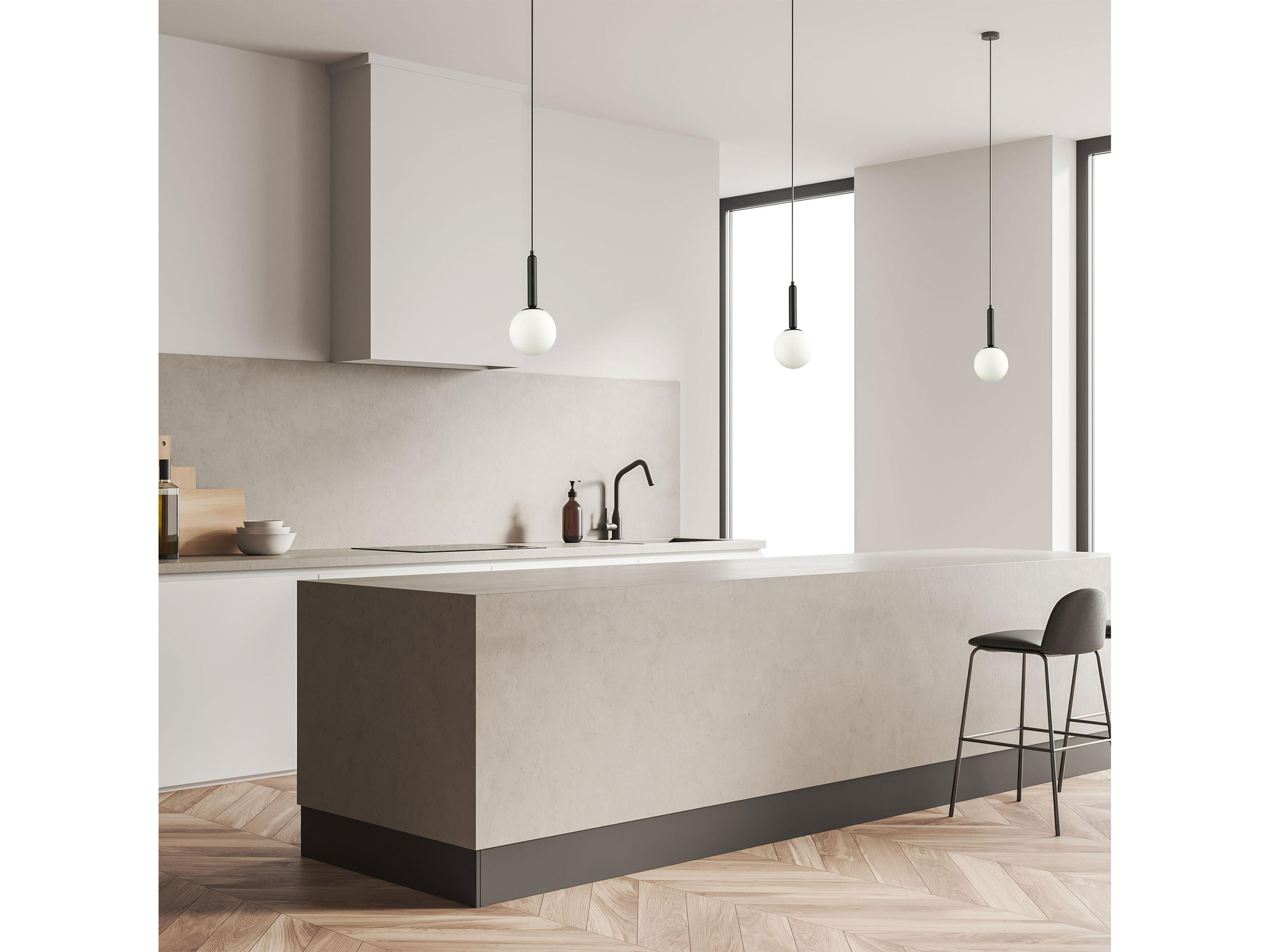 Dainolite Tara 1-Light Matte Black Globe Mini Pendant