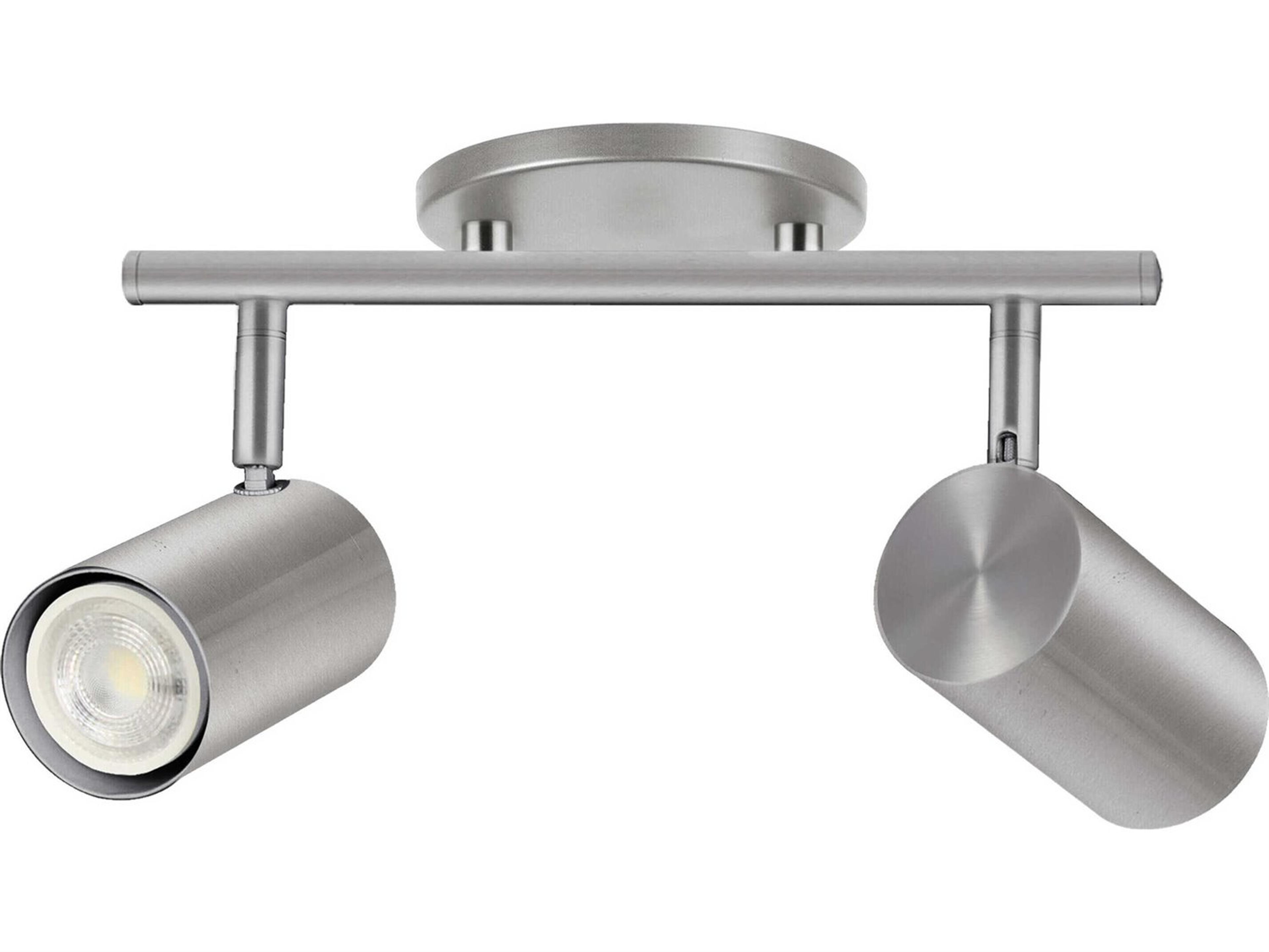 Dainolite Taylor 2-Light Satin Chrome Cylinder Track & Rail Light