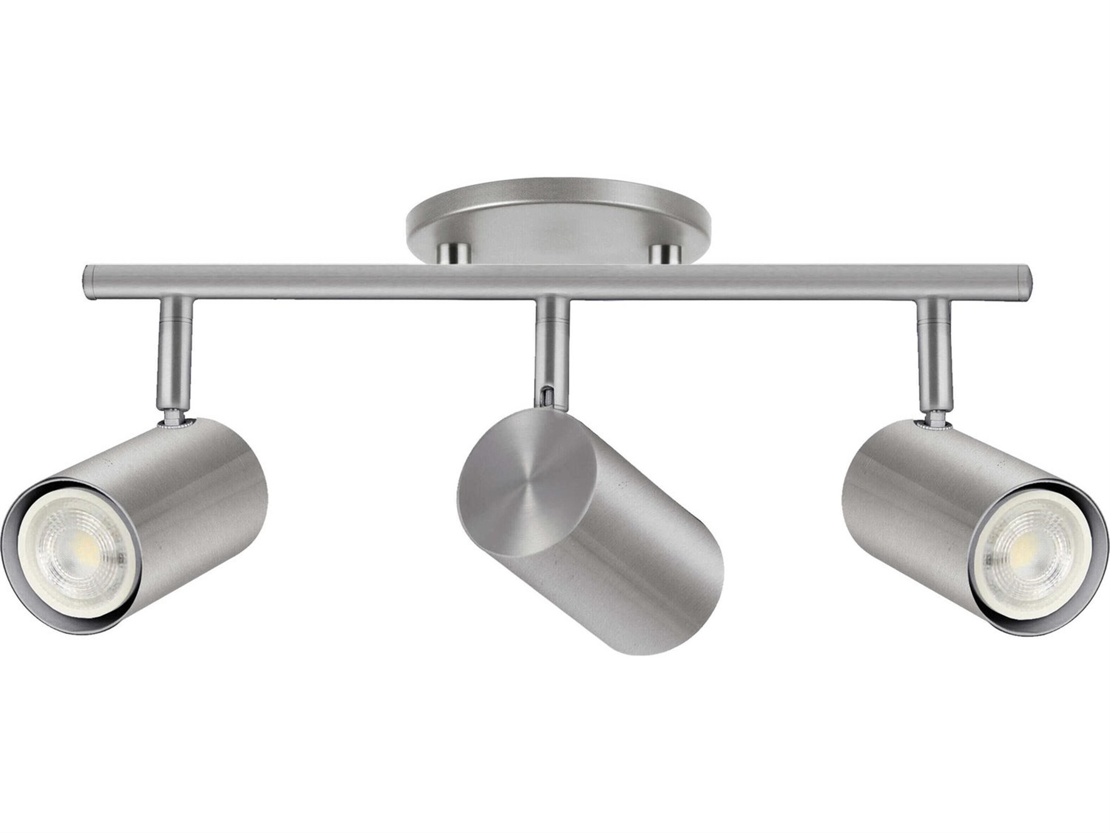 Dainolite Taylor 3-Light Satin Chrome Cylinder Track & Rail Light