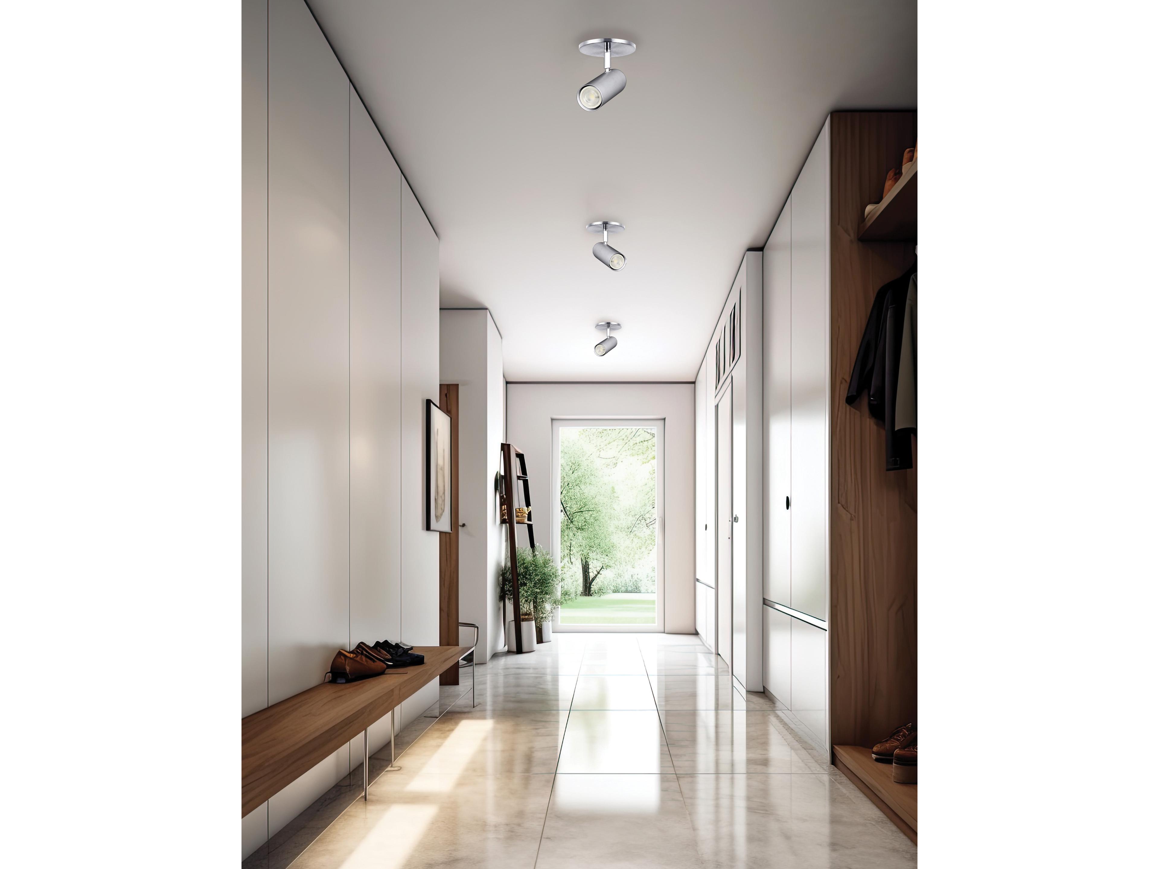 Dainolite Taylor 1-Light Satin Chrome Cylinder Track & Rail Light