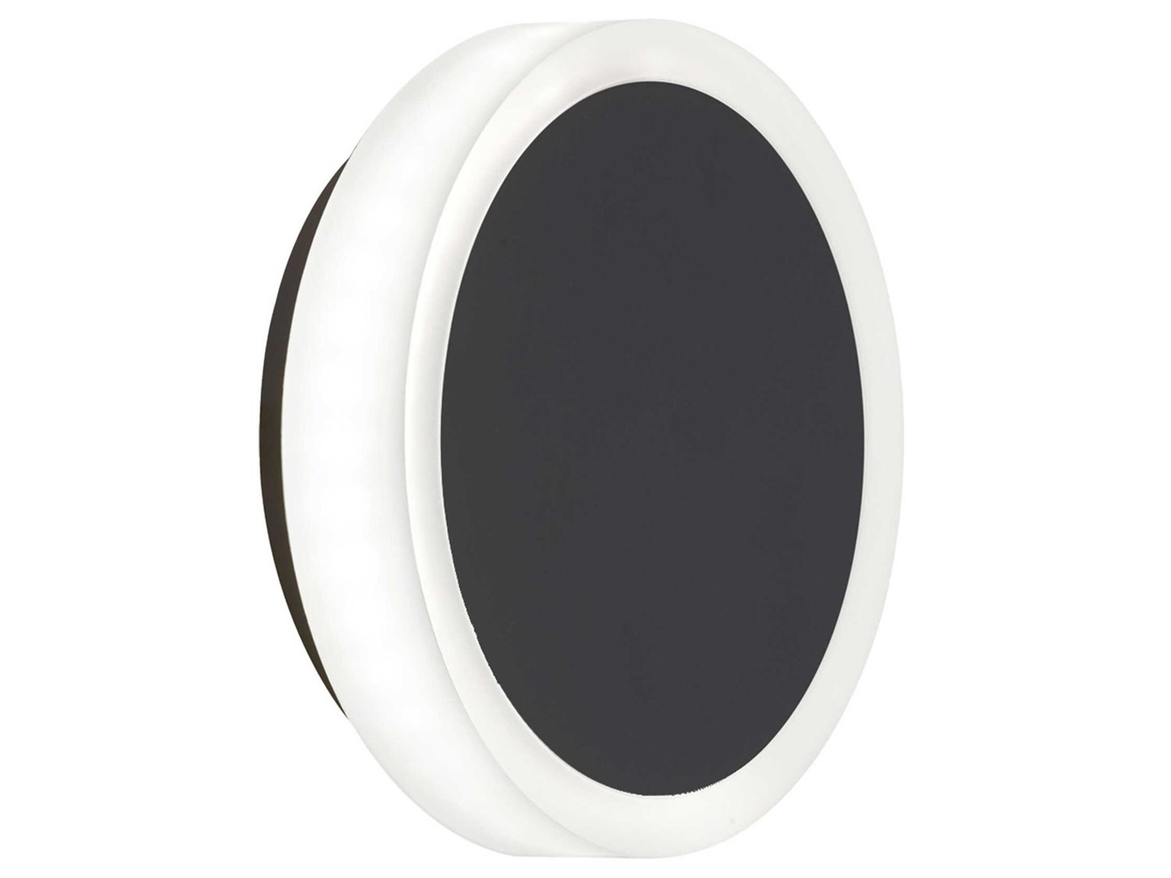 Dainolite Topaz 1-Light Matte Black Wall Sconce