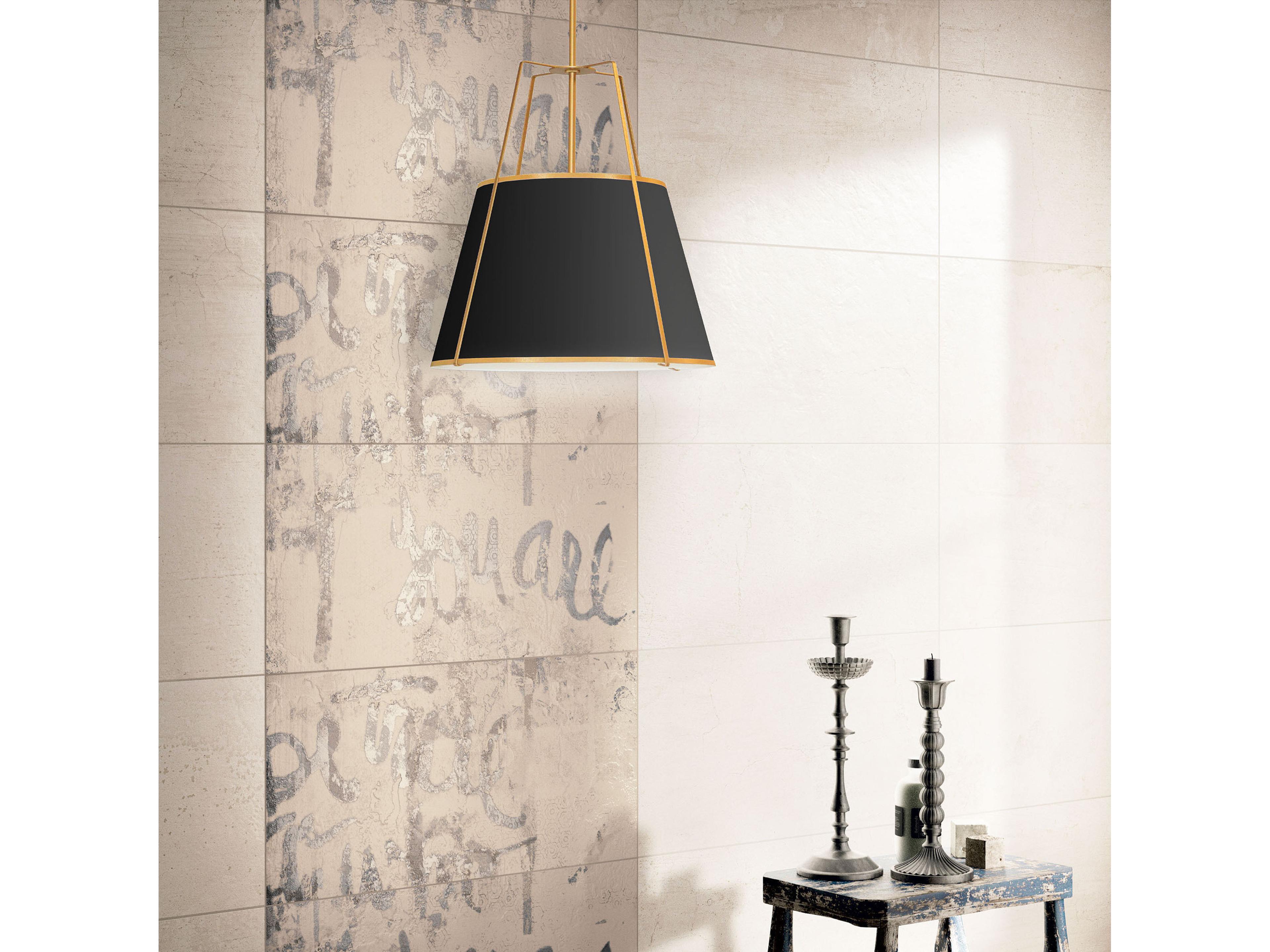 Dainolite Trapezoid 1-Light Black Gold Drum Pendant