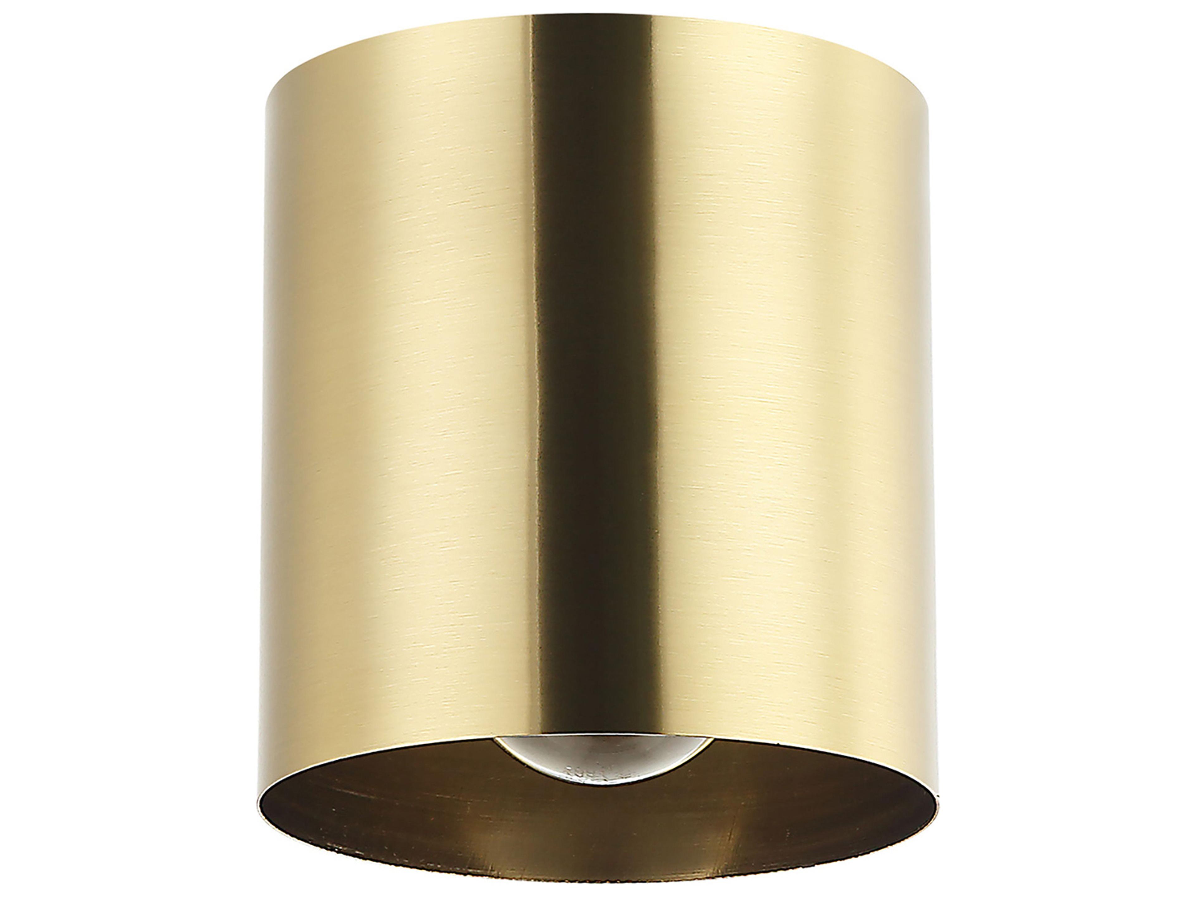 Theron Flush Mount Light in Aged Brass