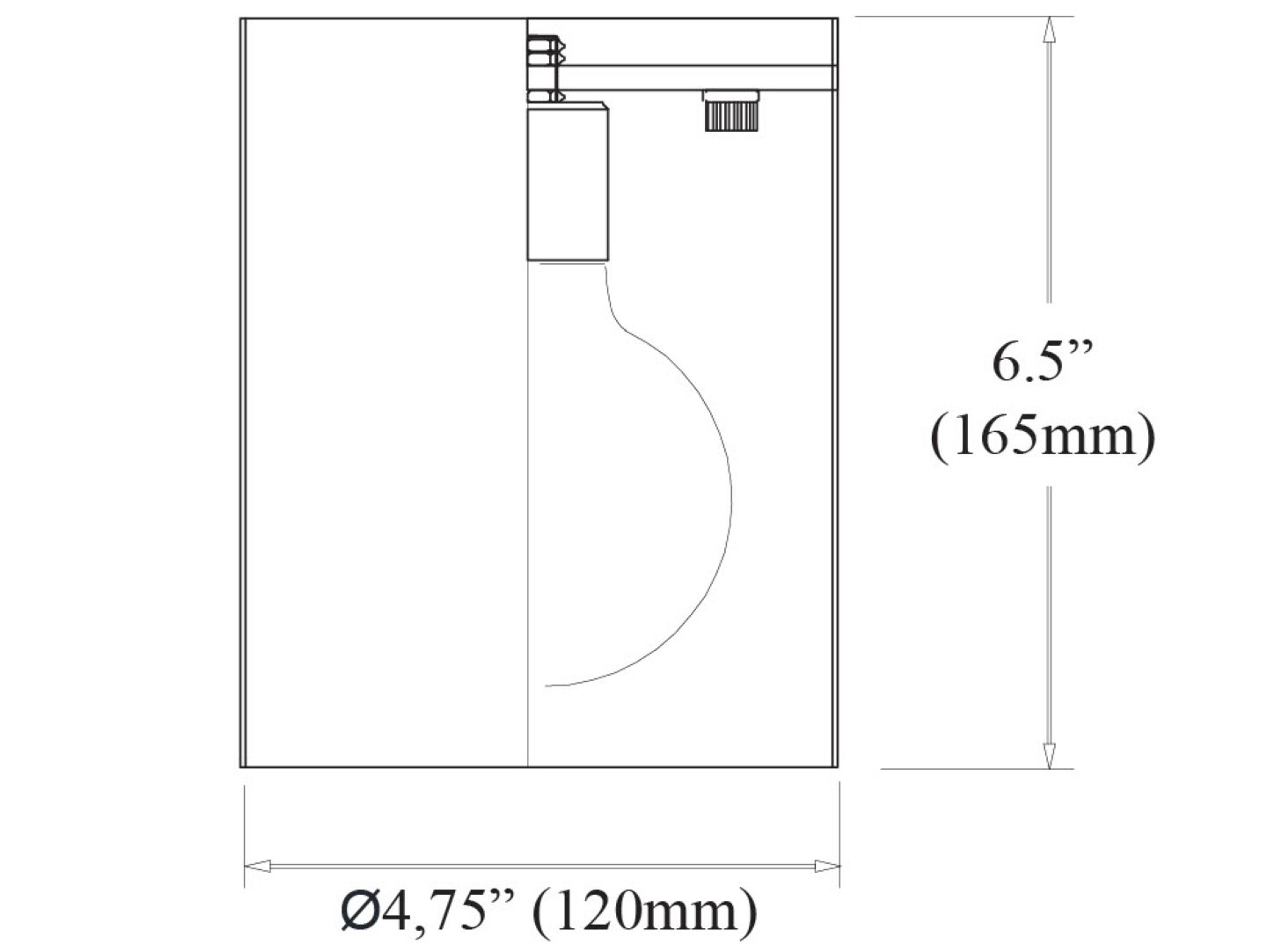 Dainolite Theron 1-Light Matte Black Cylinder Flush Mount