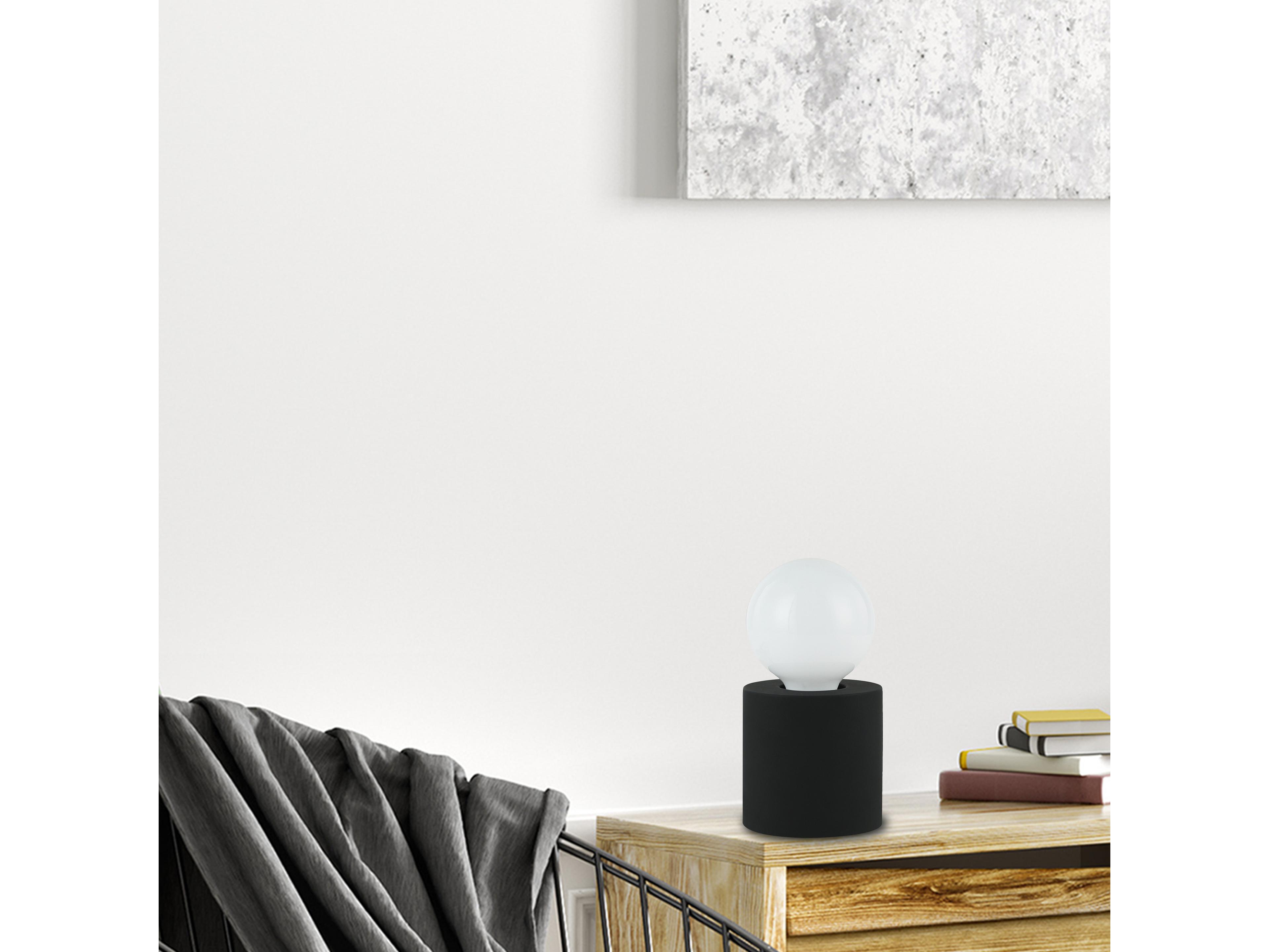 Dainolite Tonya Matte Black Table Lamp