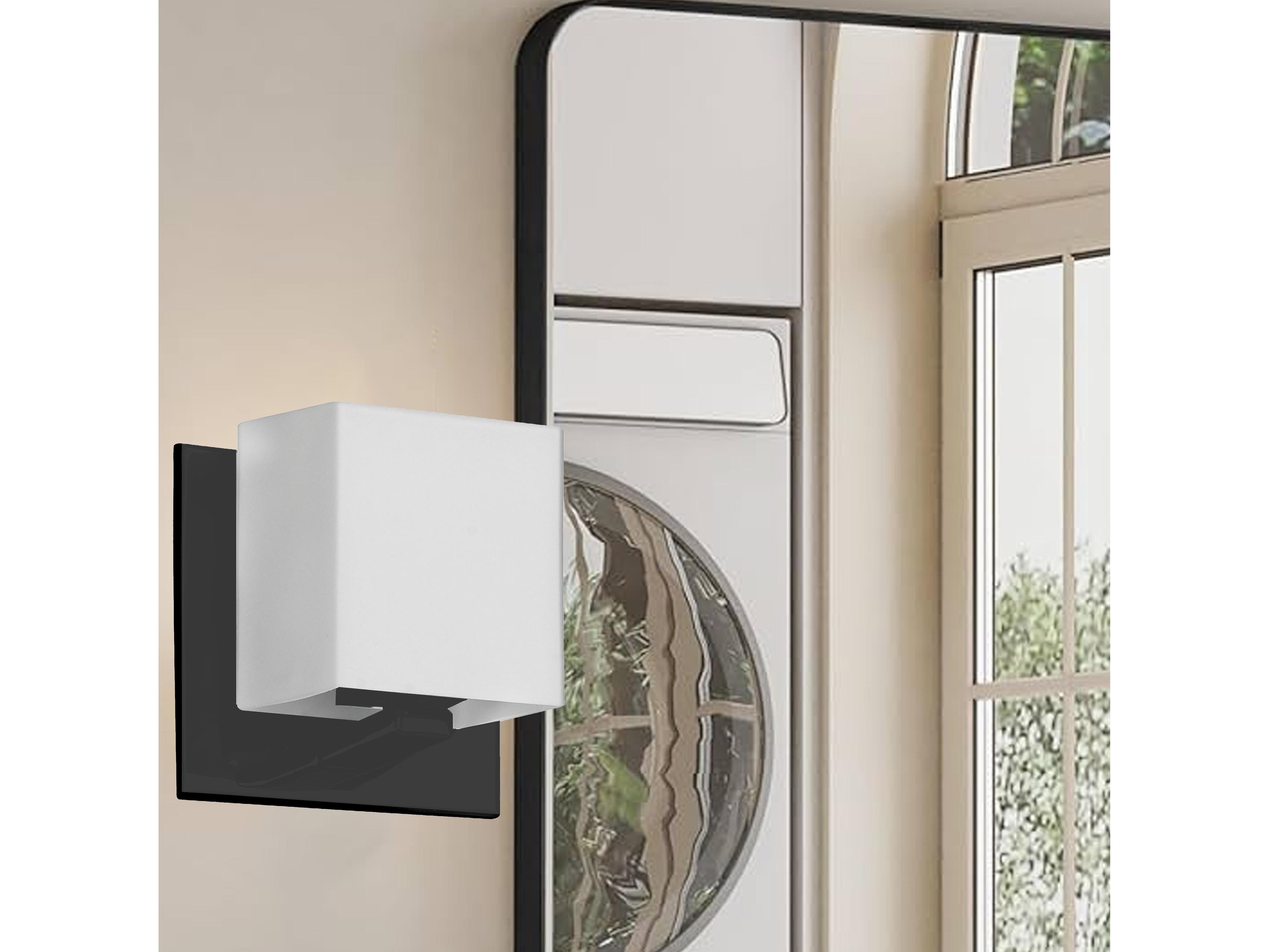 Dainolite Verona 1-Light Matte Black Wall Sconce