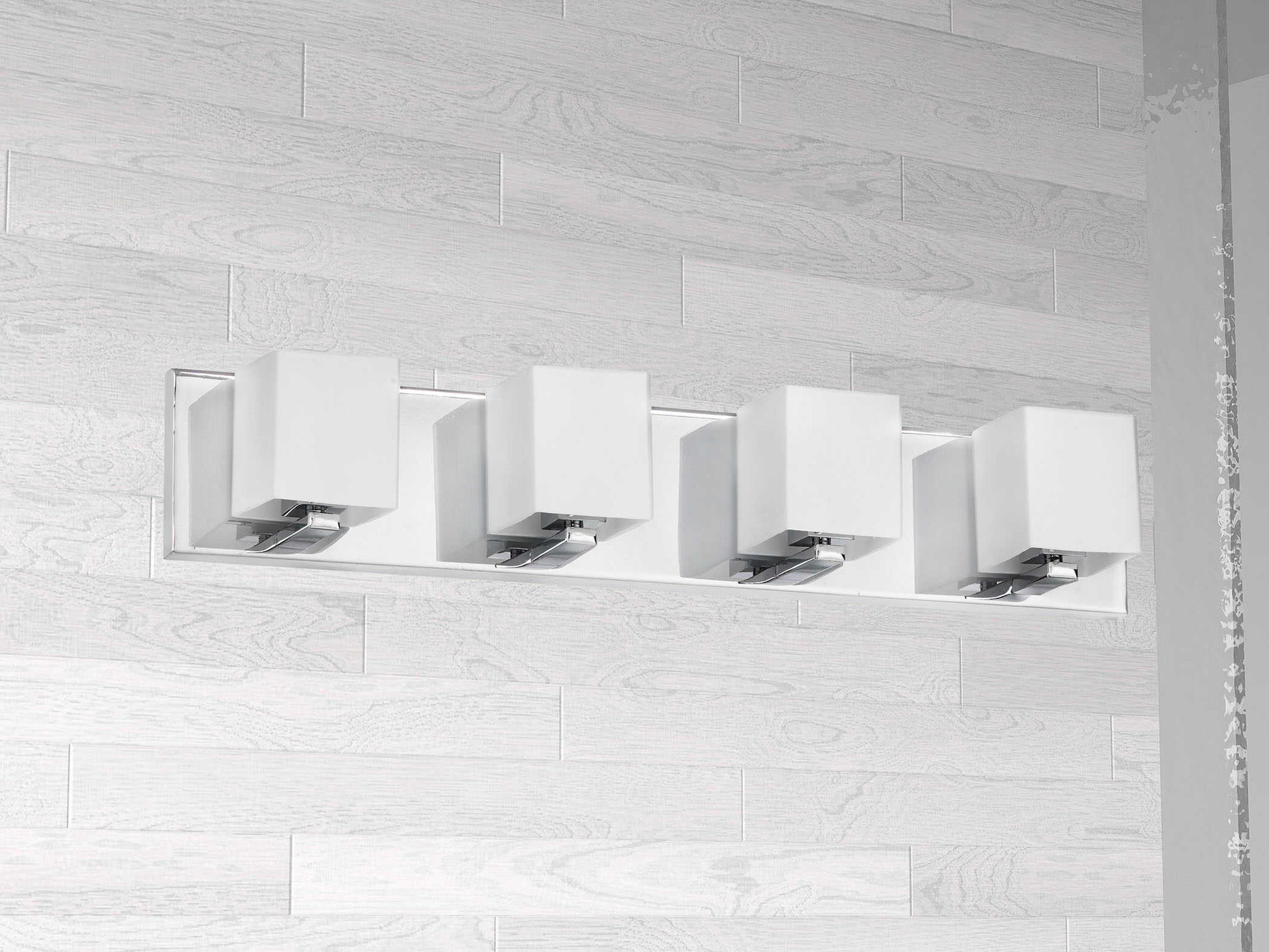 Dainolite Verona 4-Light Polished Chrome Vanity Light