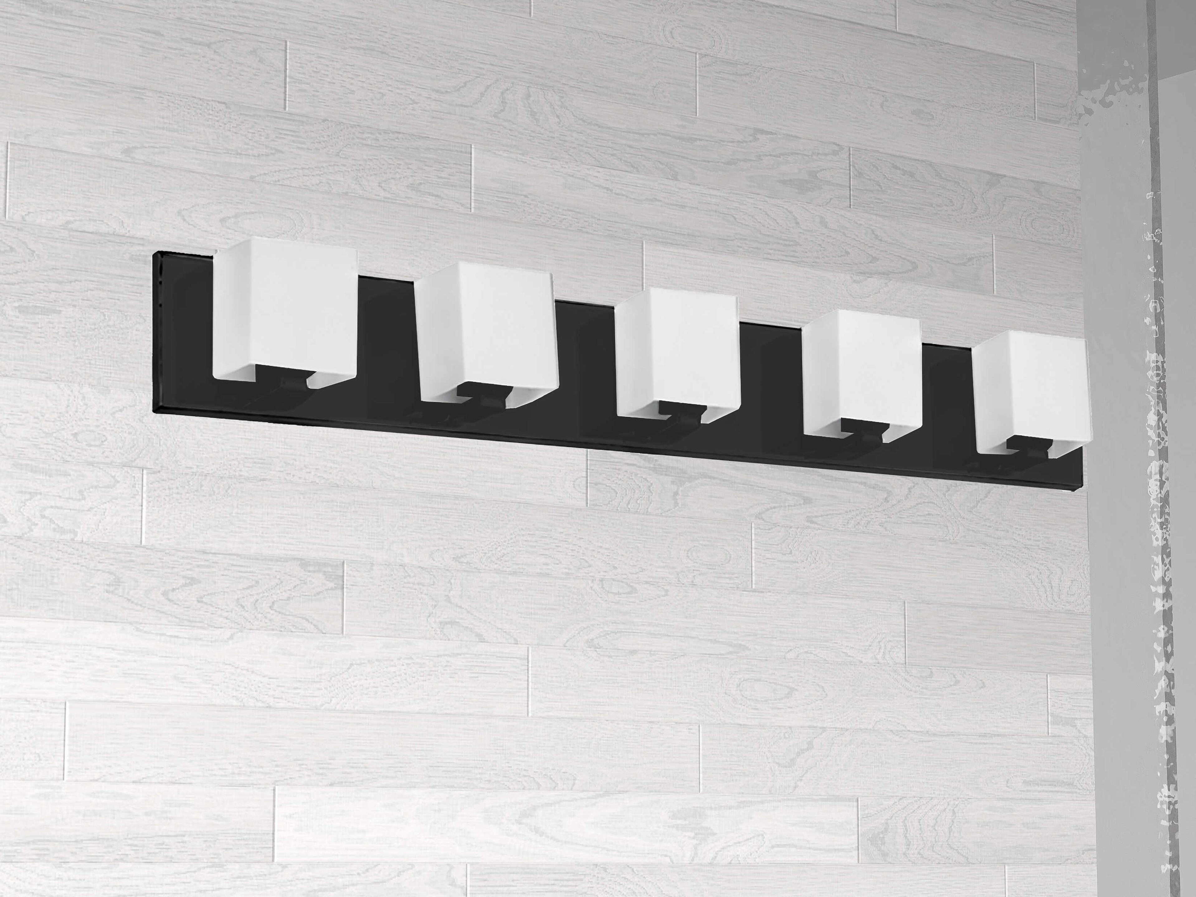 Dainolite Verona 5-Light Matte Black Vanity Light