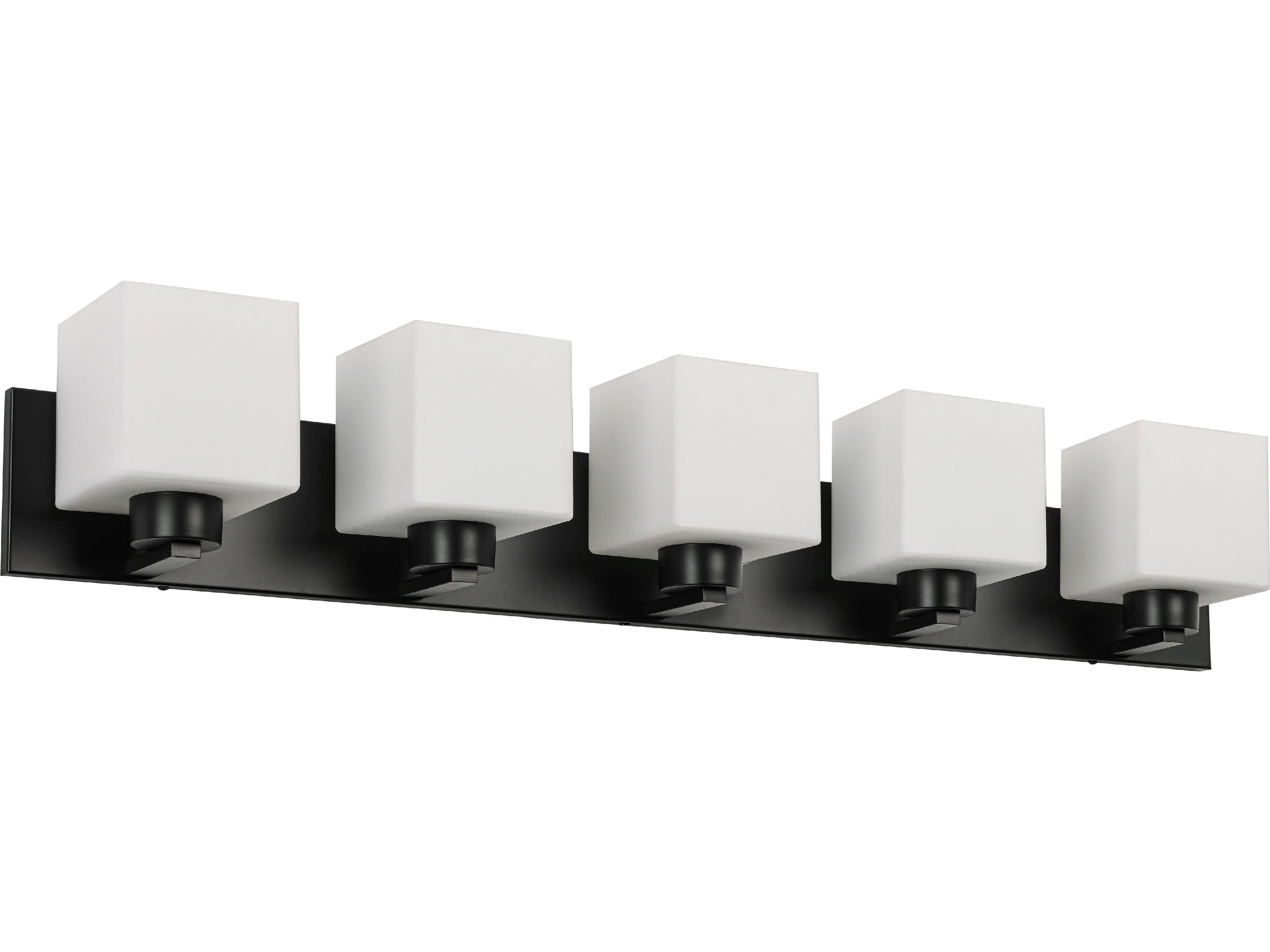 Veda 5-Light Matte Black Vanity Light