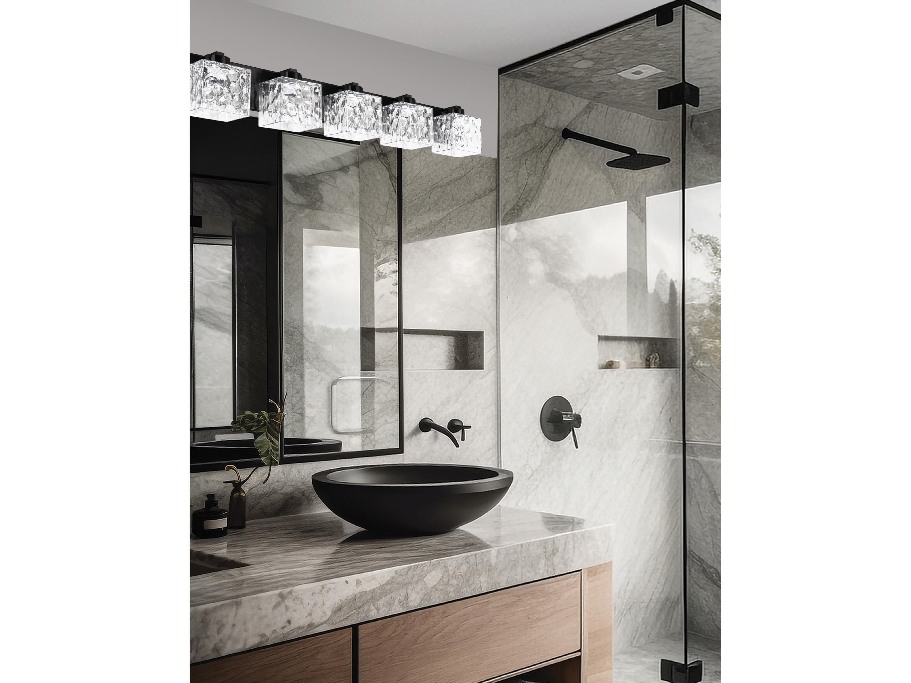 Dainolite Veda 5-Light Matte Black Vanity Light