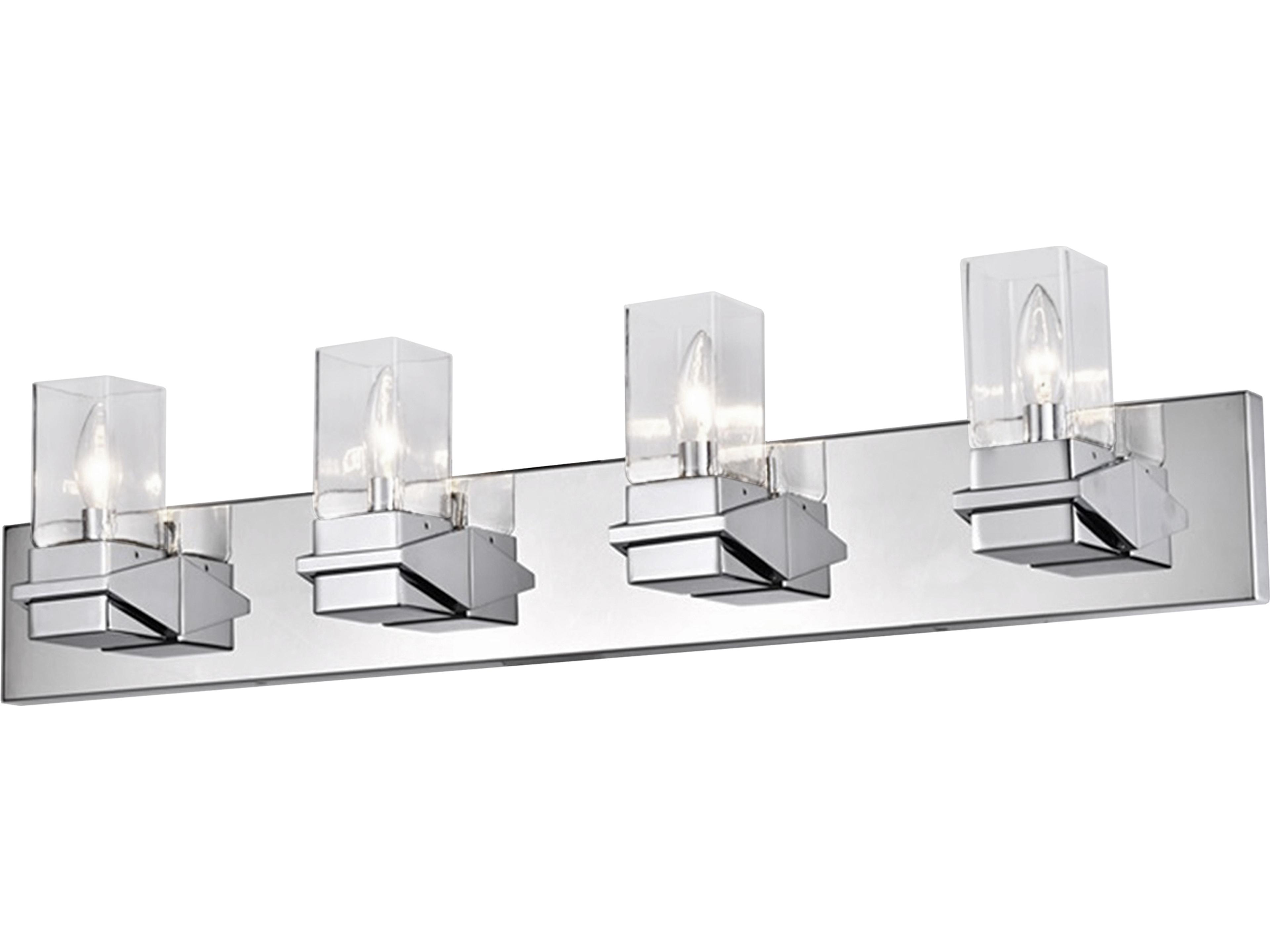 Veronica 4-Light Polished Chrome Vanity Light