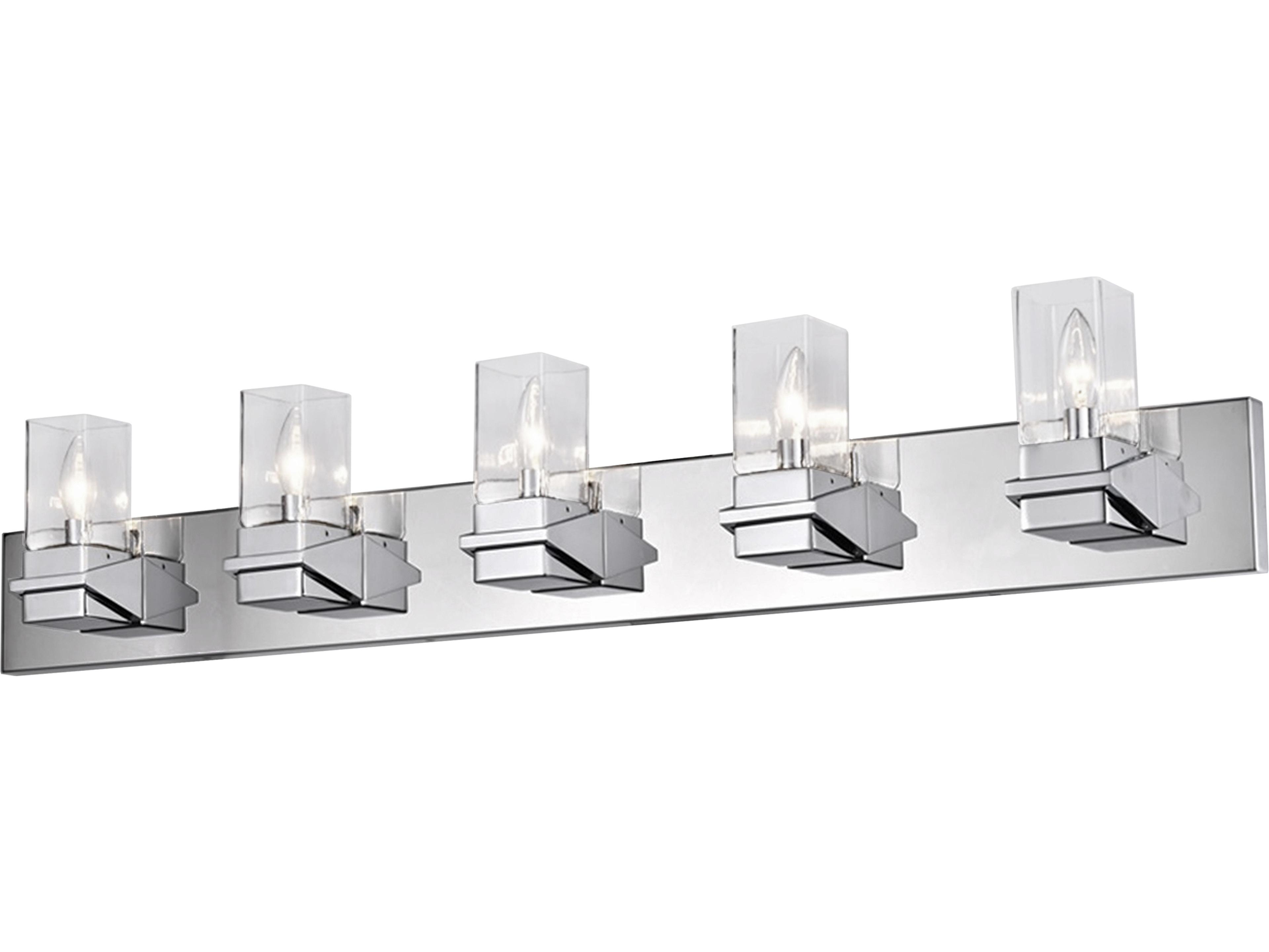 Veronica 5-Light Polished Chrome Vanity Light