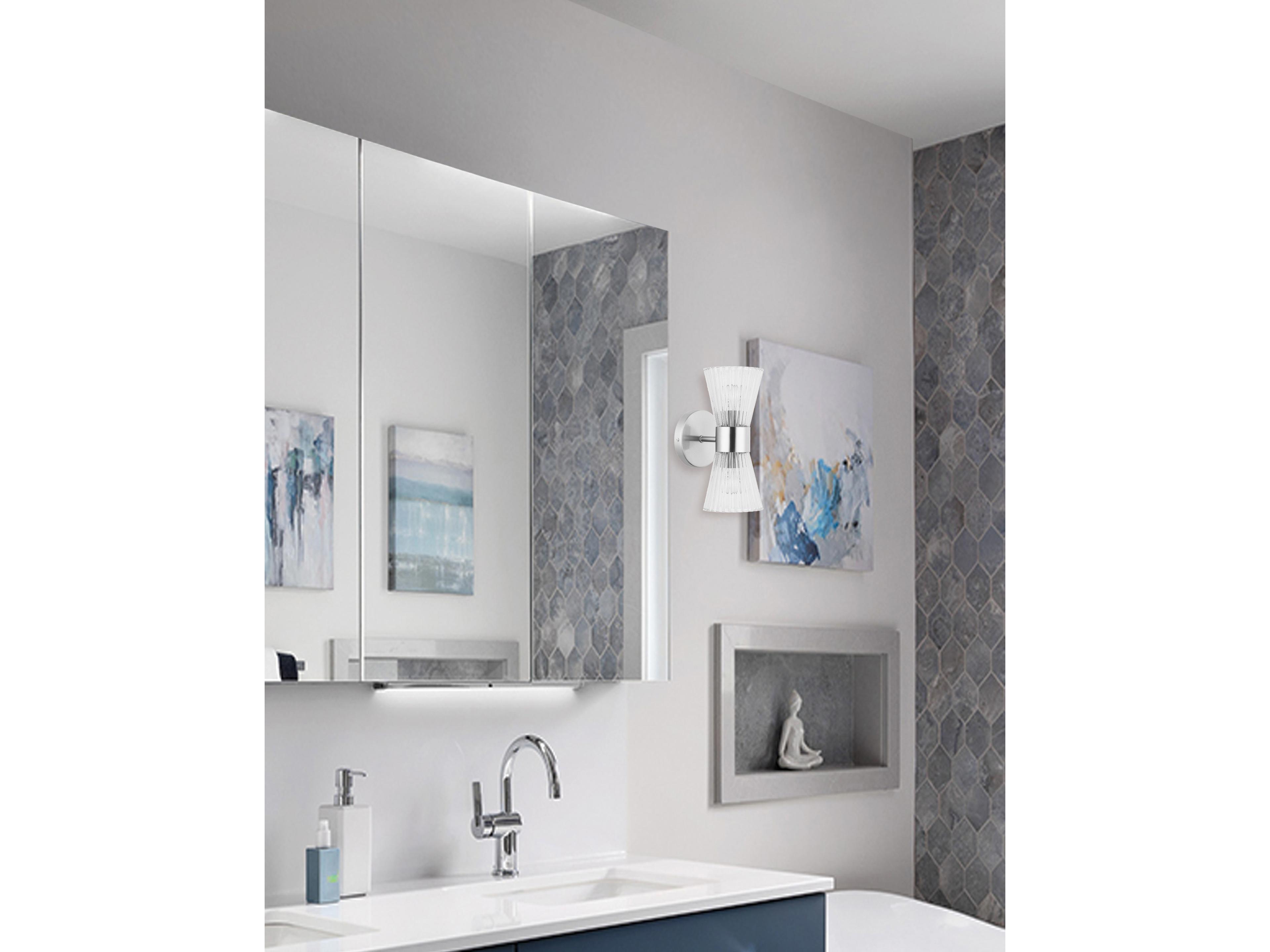 Dainolite Vienna 2-Light Polished Chrome Wall Sconce