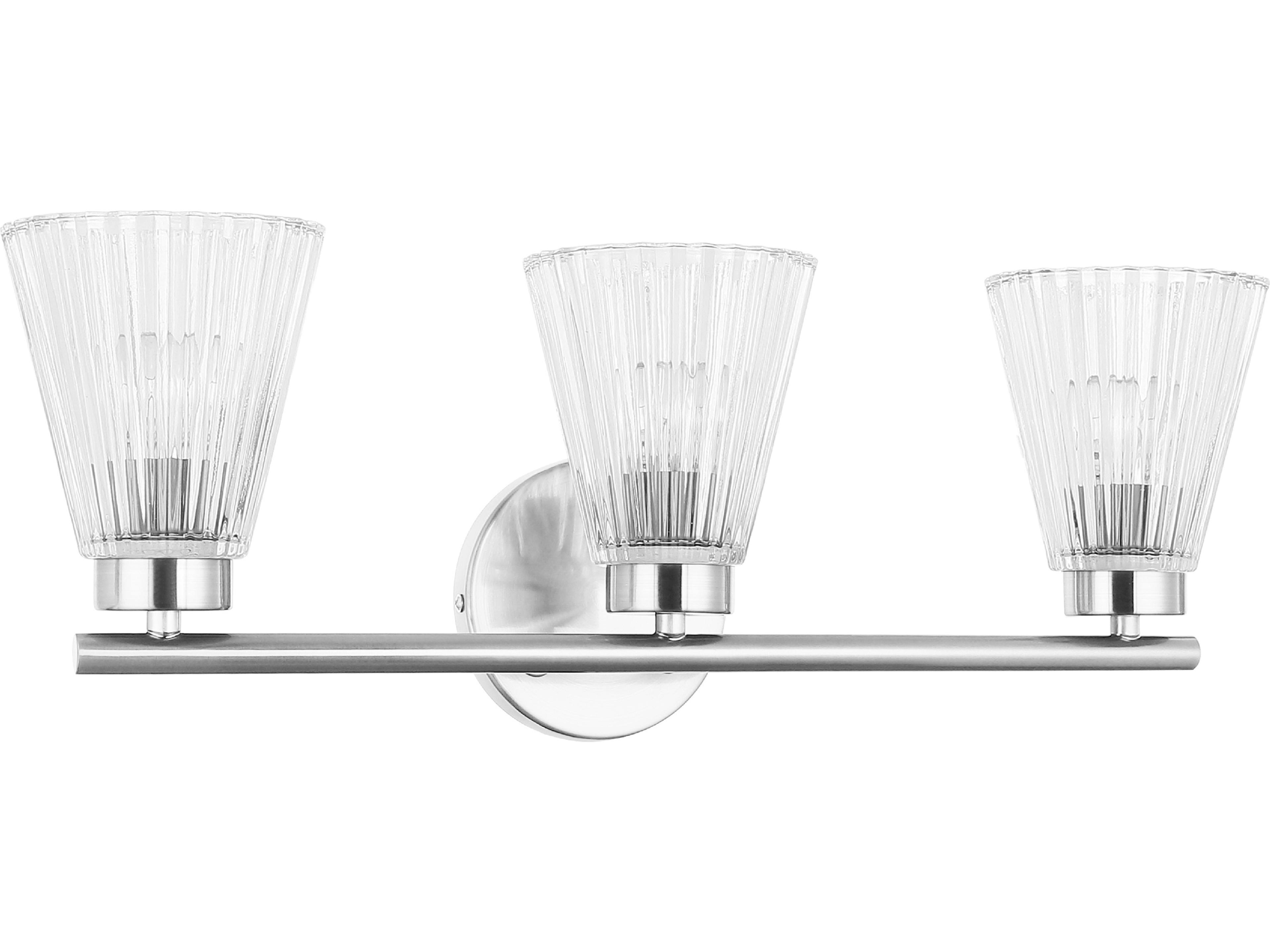Vienna 3-Light Polished Chrome Vanity Light
