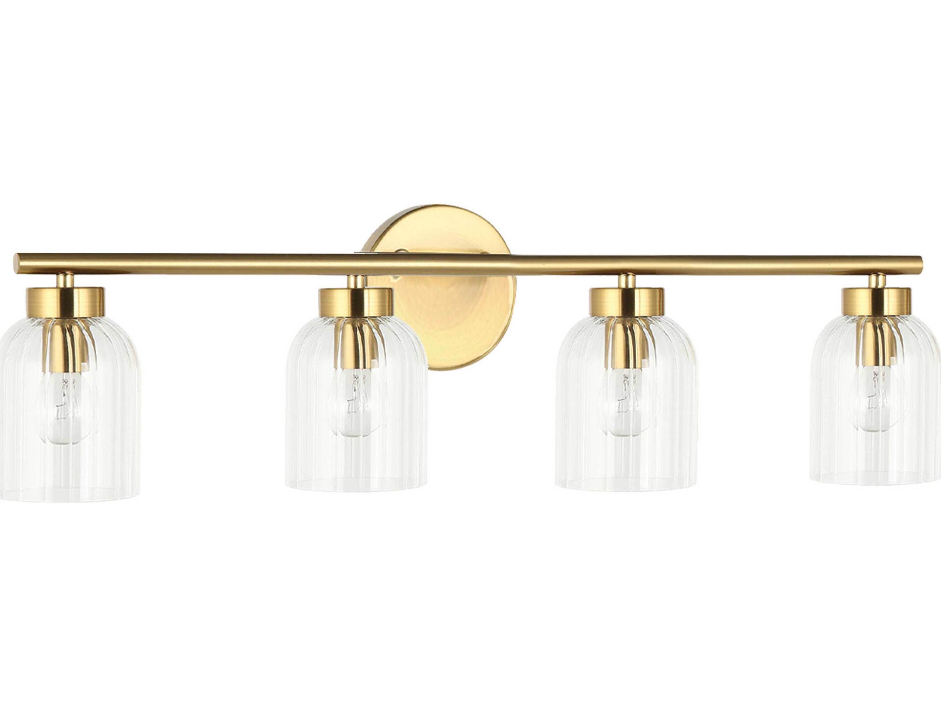 Vienna 4-Light Aged Brass Vanity Light