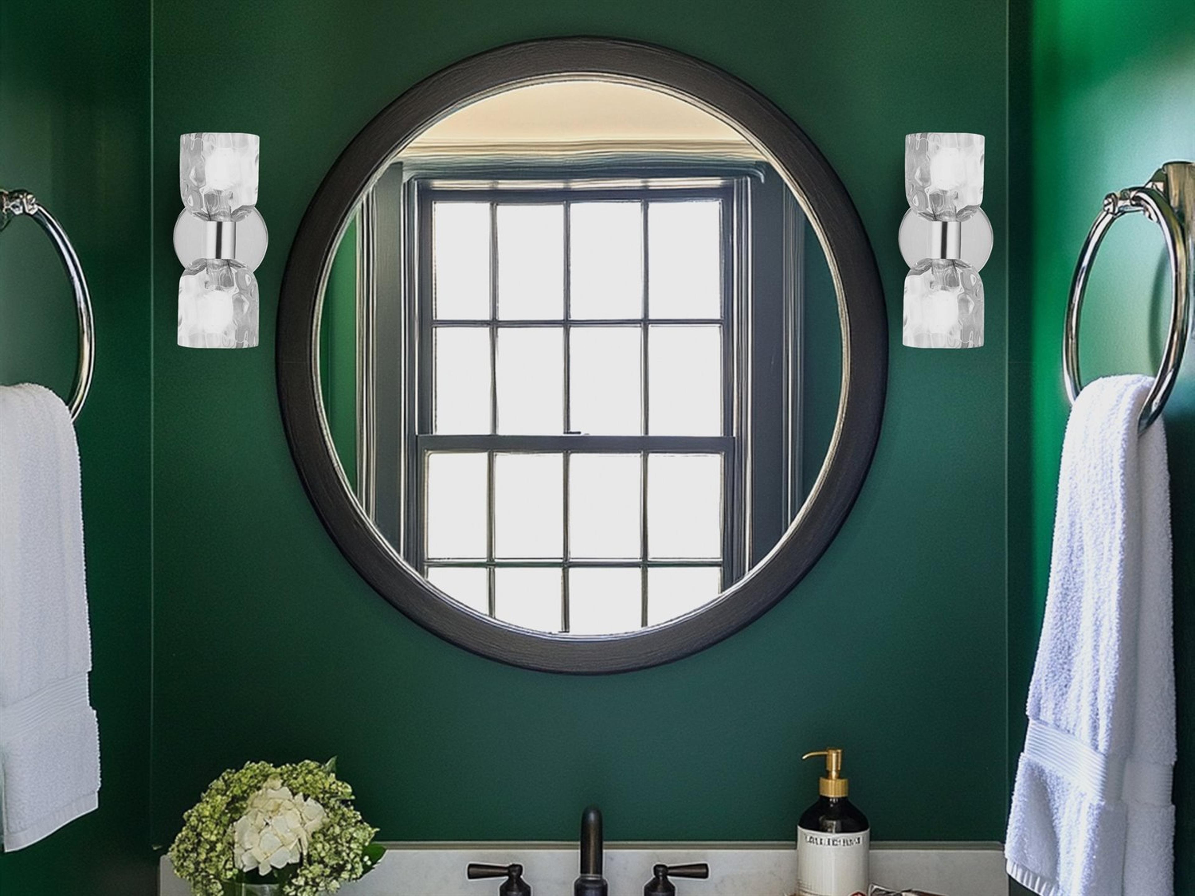 Dainolite Vallora 2-Light Polished Chrome Vanity Light