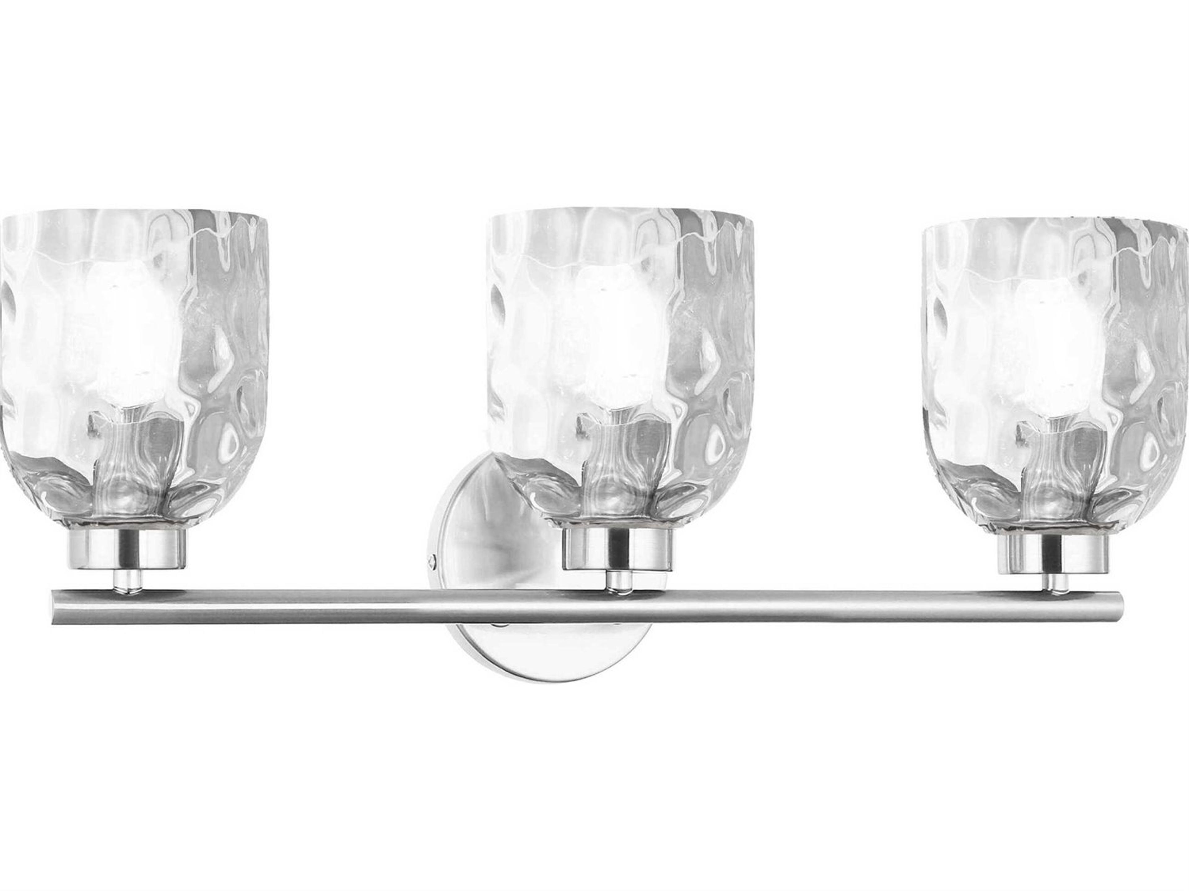 Dainolite Vallora 3-Light Polished Chrome Vanity Light