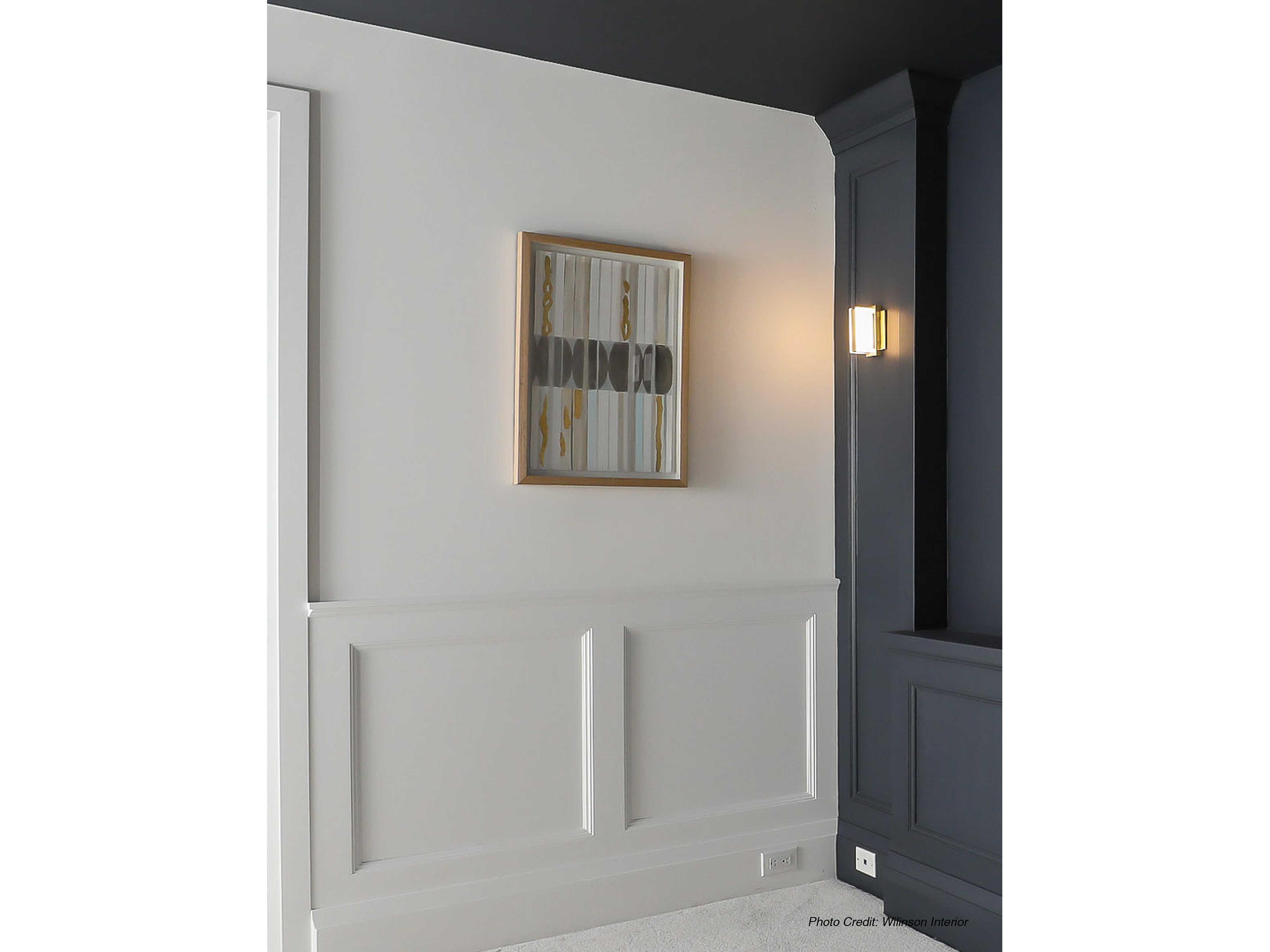 Dainolite Viola 1-Light Aged Brass Vanity Light