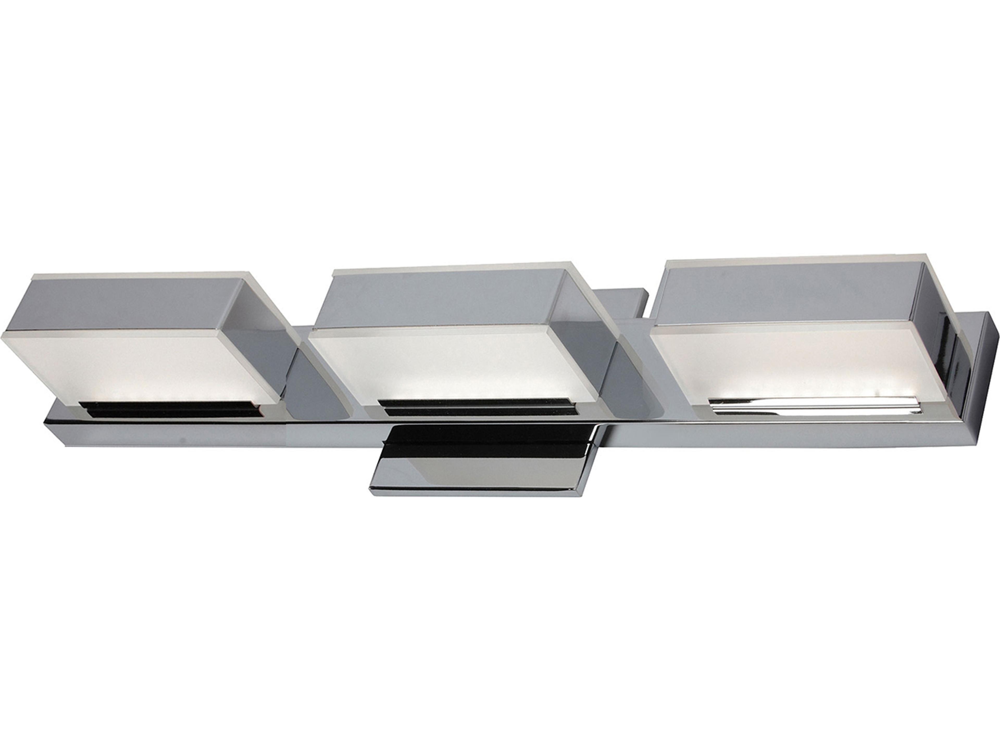 Viola 3-Light Polished Chrome Vanity Light