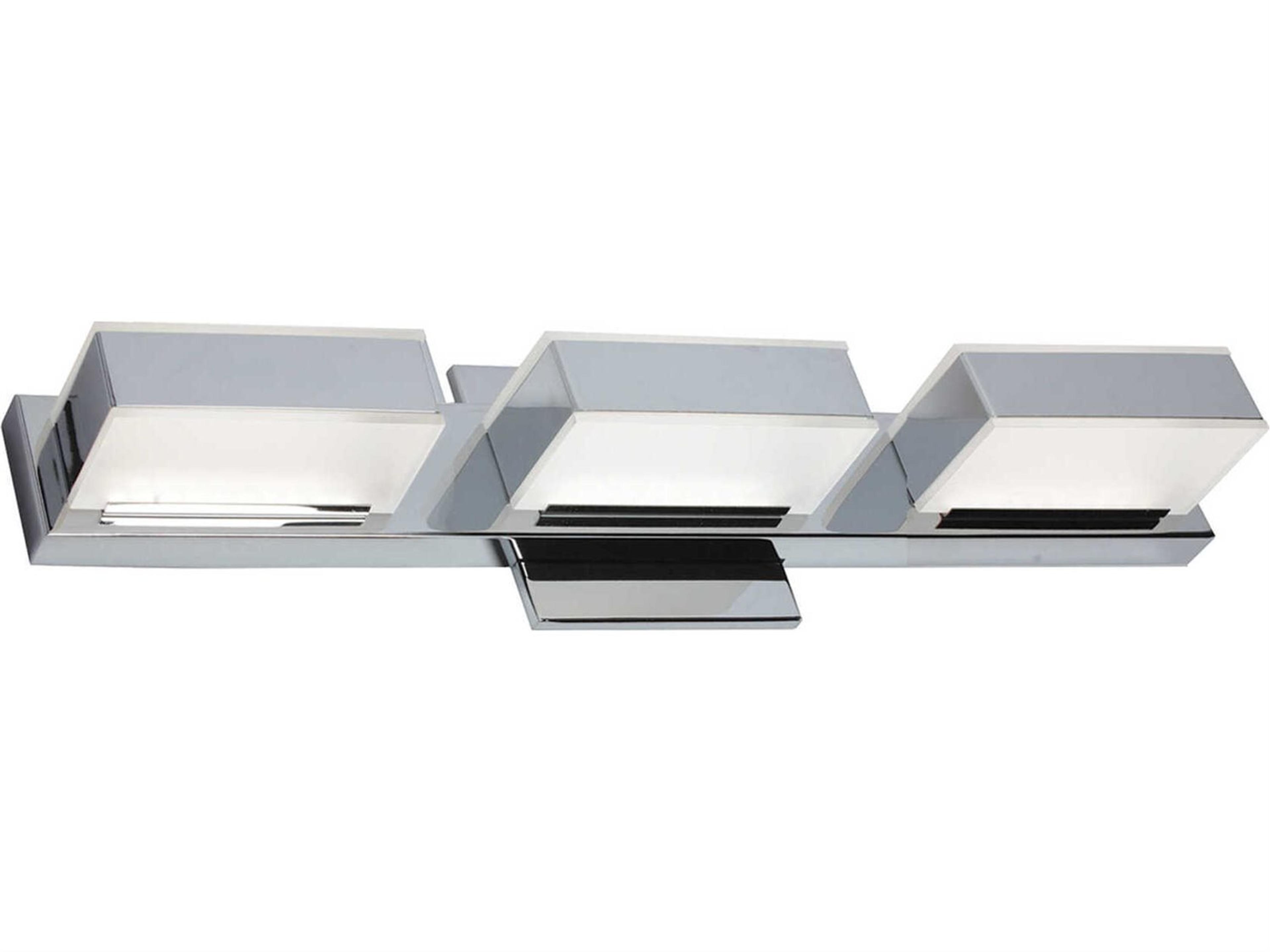Dainolite Viola 3-Light Polished Chrome Vanity Light