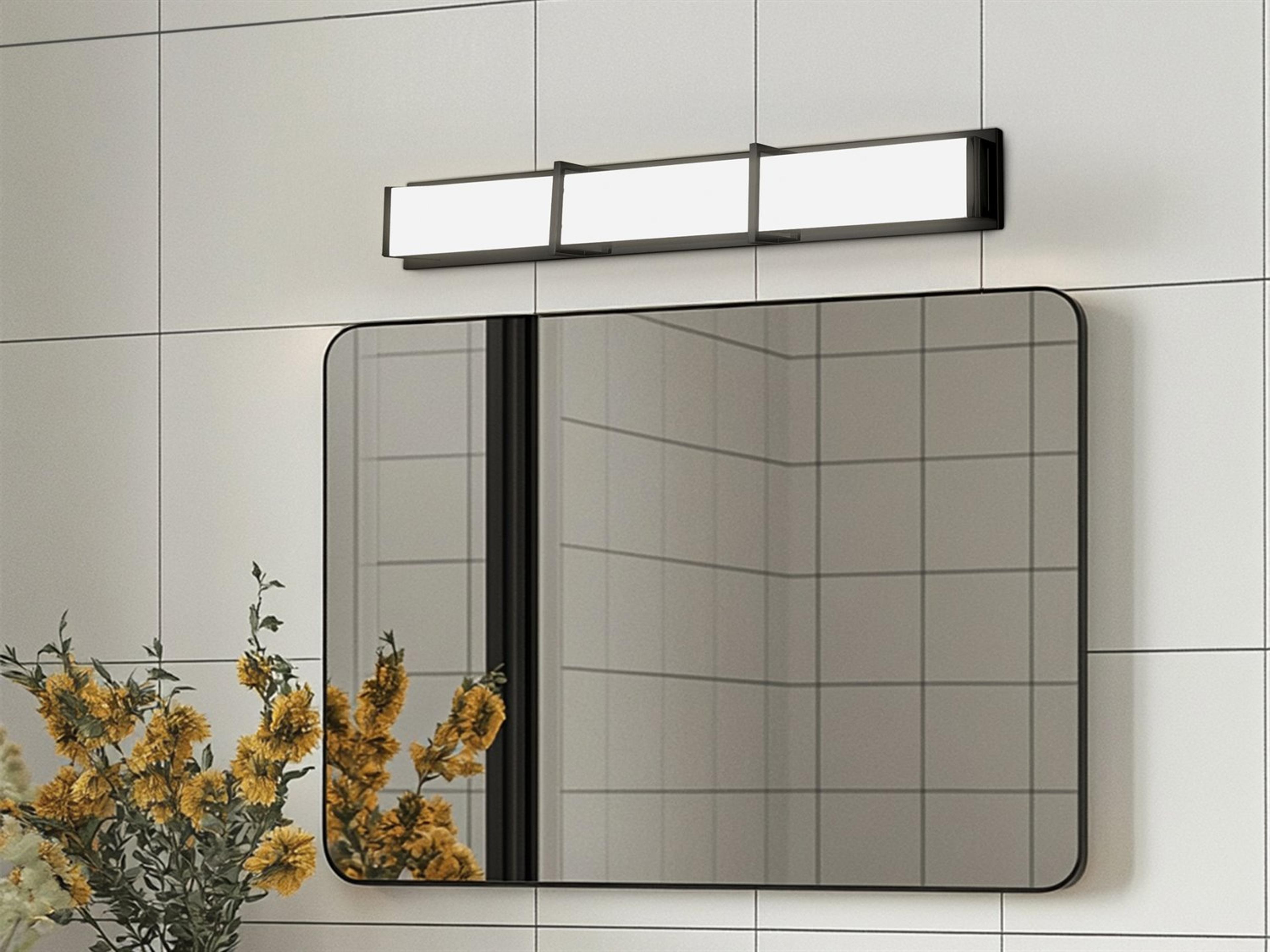 Dainolite Winston 1-Light Matte Black Vanity Light