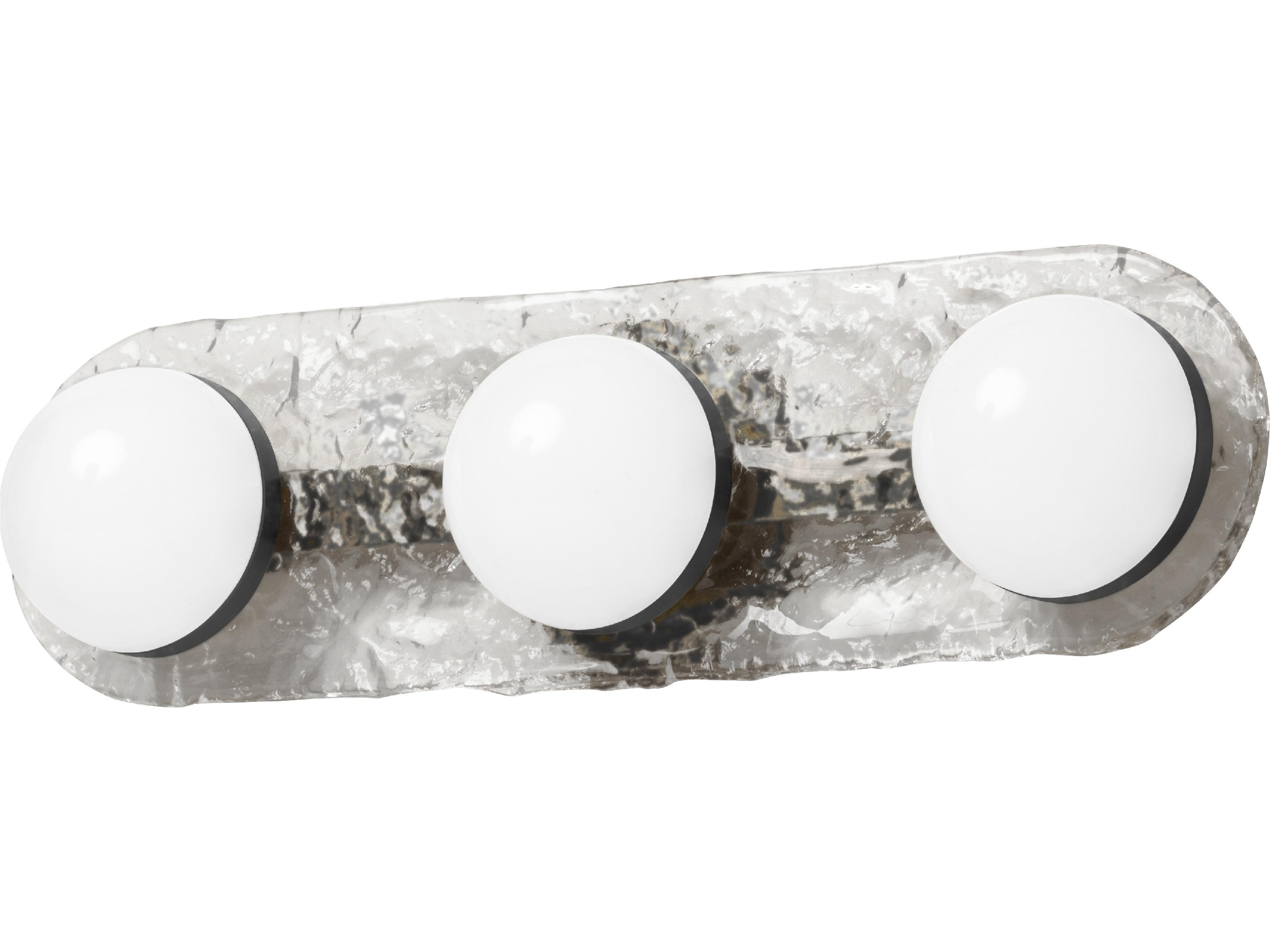 Velma 3-Light Matte Black Vanity Light