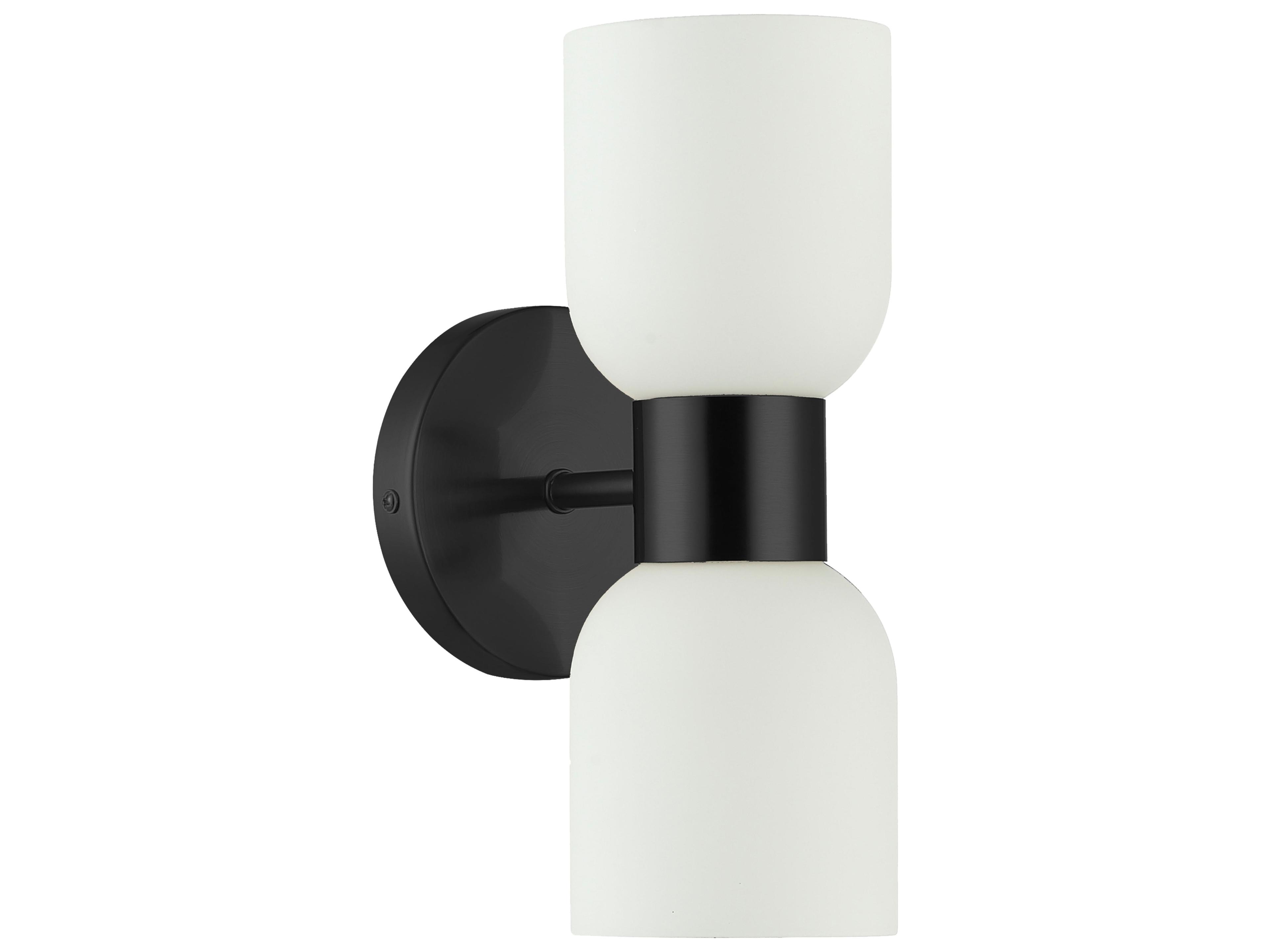 Dainolite Vonda Matte Black Wall Sconce