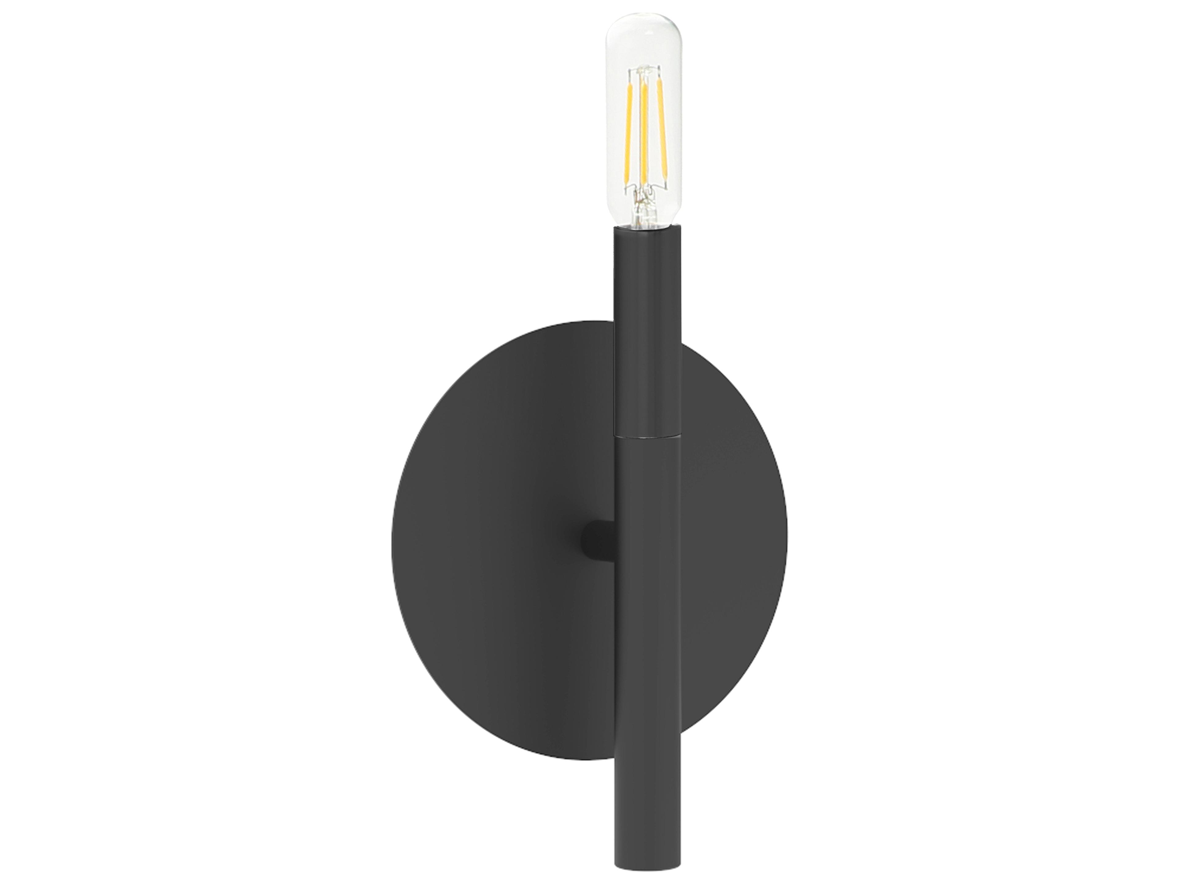Wand 1-Light Matte Black Wall Sconce