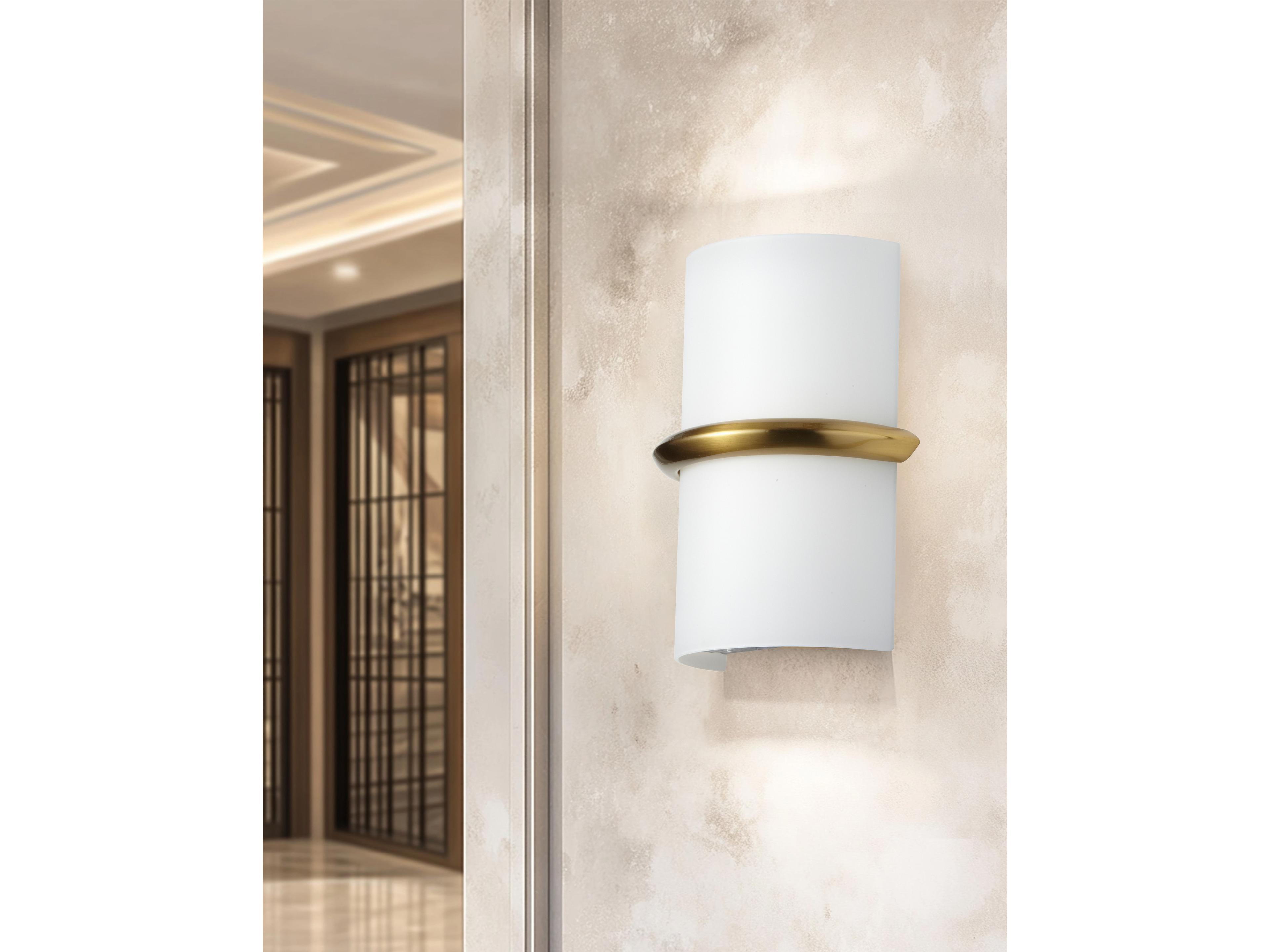 Dainolite Wallace 1-Light Aged Brass Wall Sconce