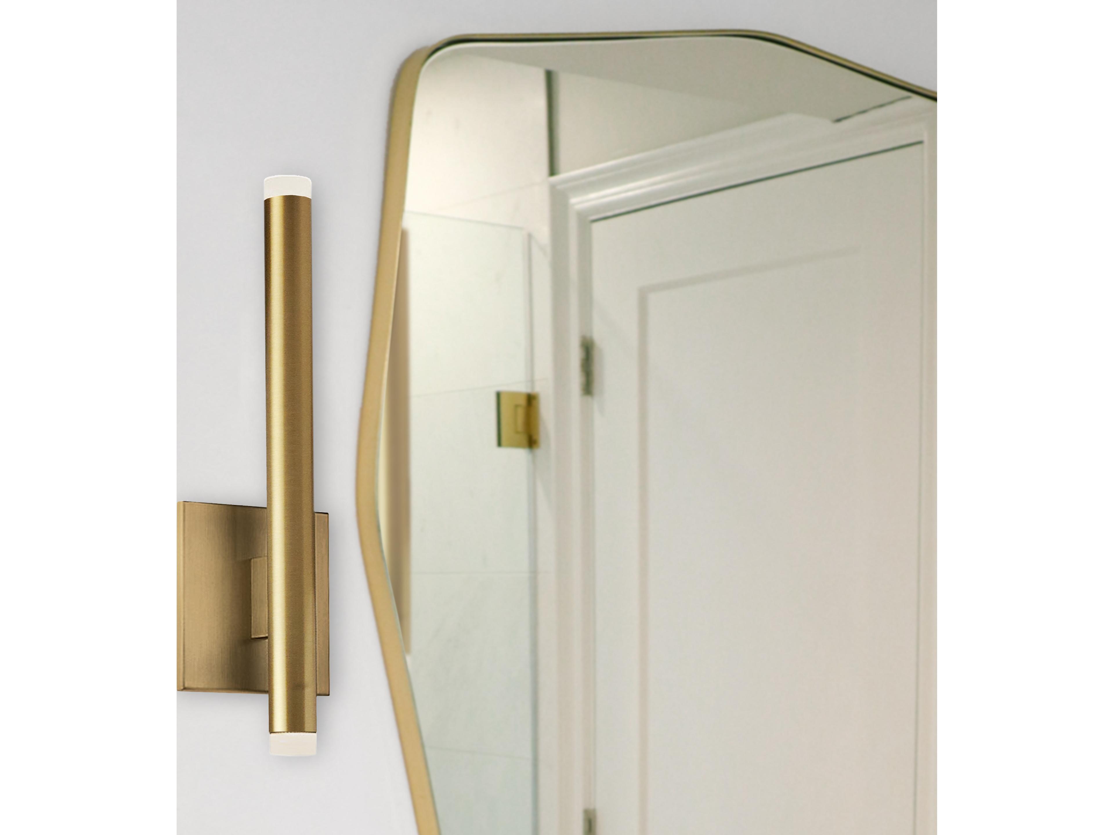 Dainolite Wilson 2-Light Aged Brass Wall Sconce