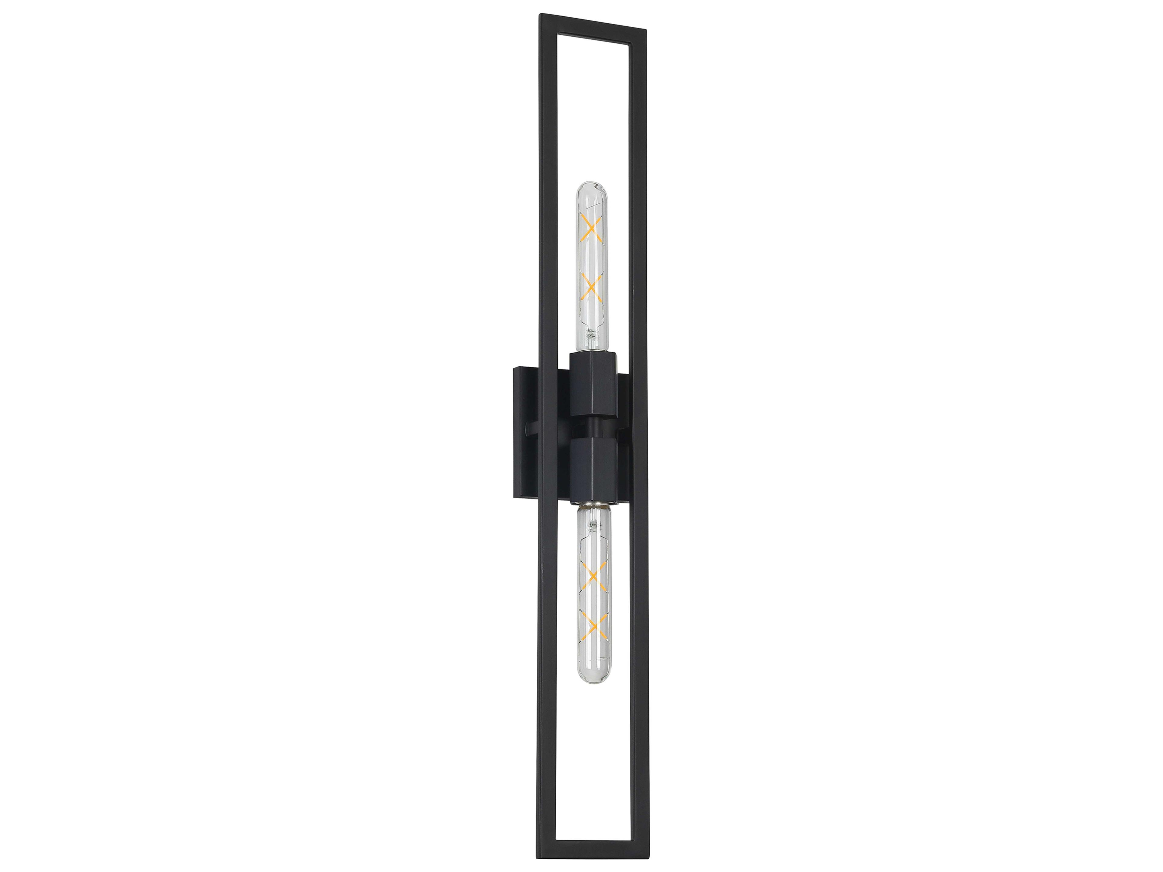 Wisteria Wall Sconce Matte Black Modern