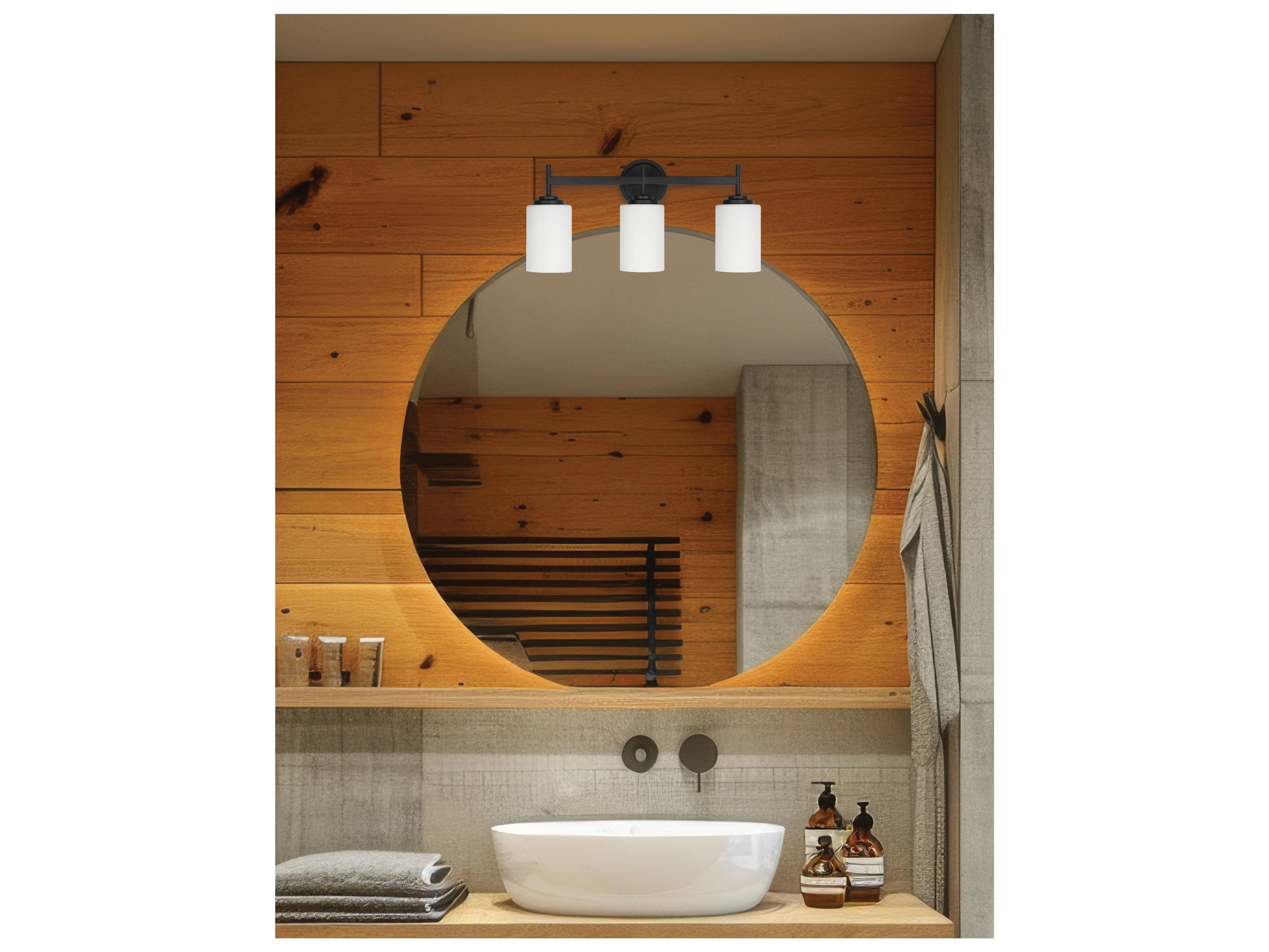 Dainolite Wynona Matte Black Vanity Light