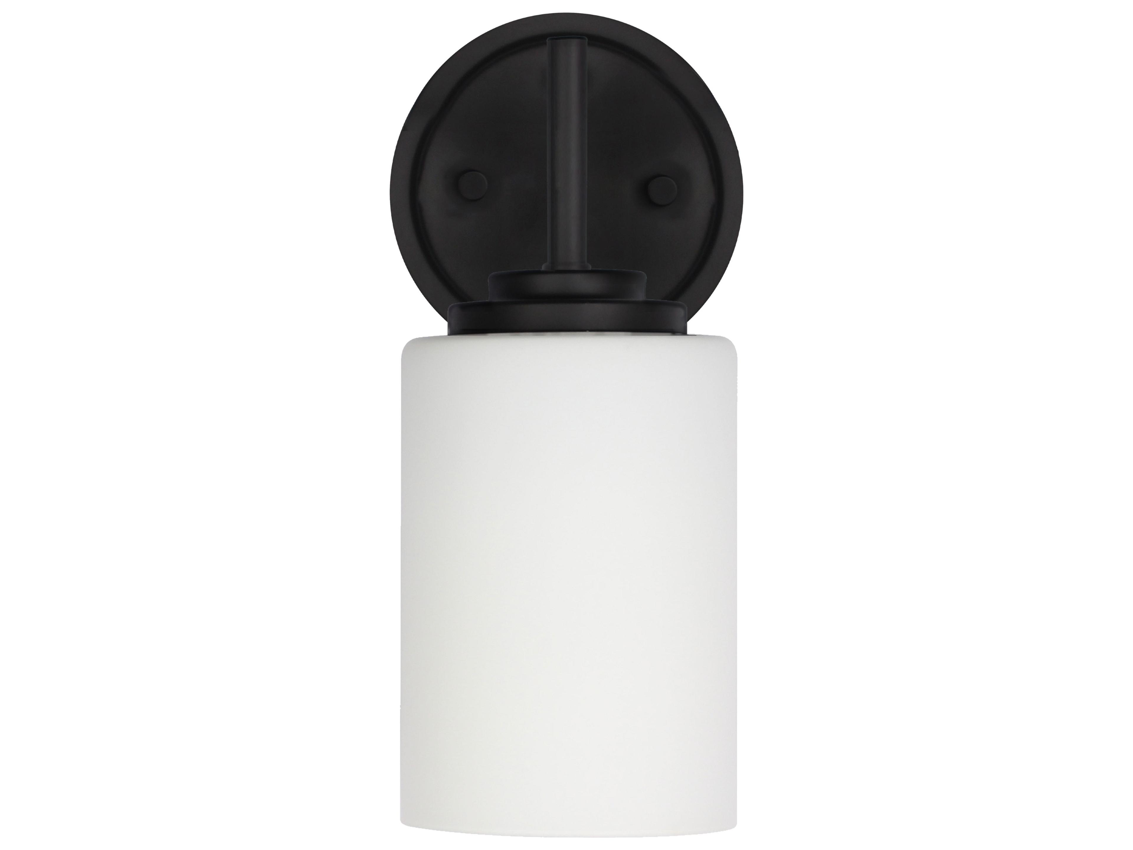 Dainolite Wynona Matte Black Wall Sconce