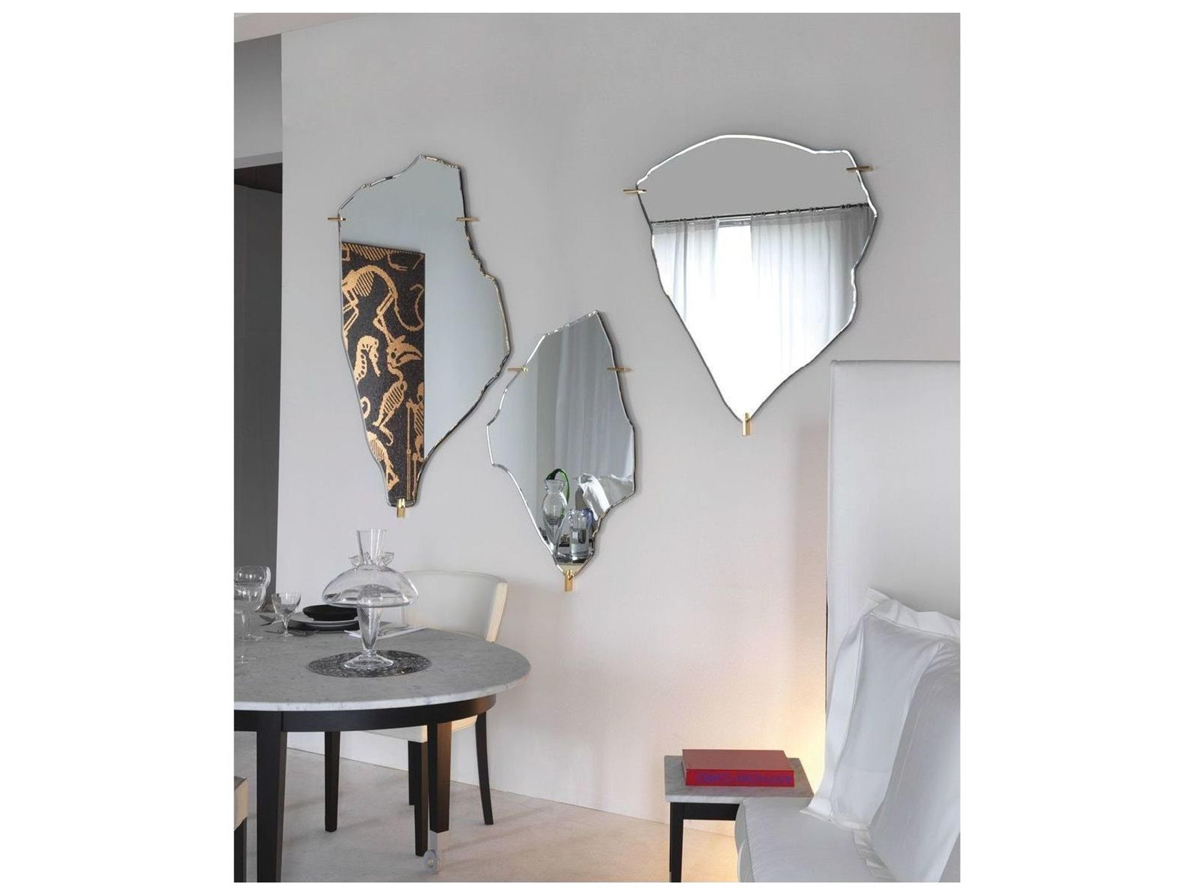 Driade Archipelago By Fredrikson Stallard Steel And Gold Medium Mirror