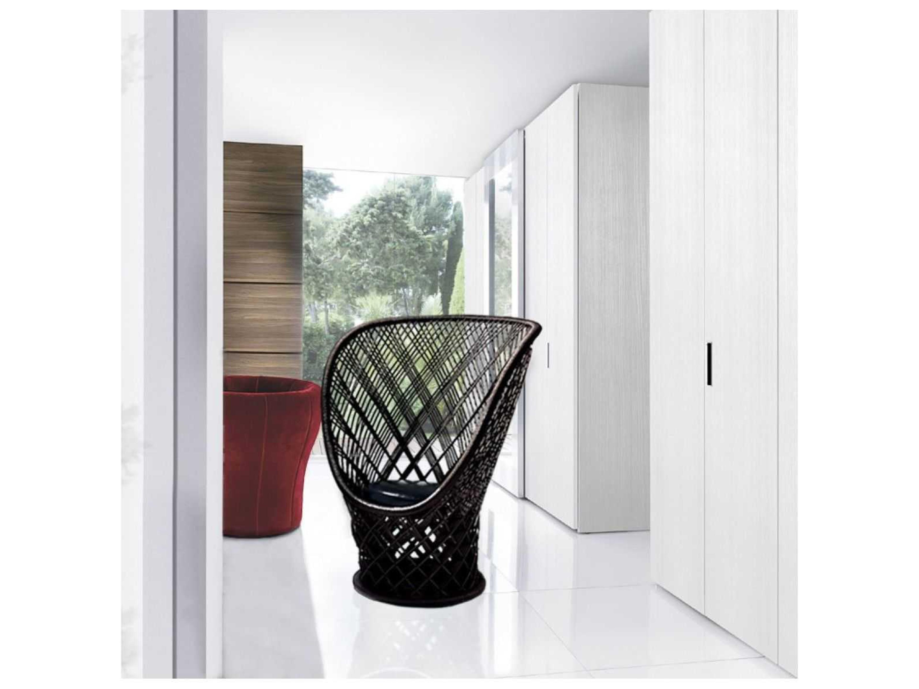 Driade Pavo By Patricia Urquiola Black Accent Chair