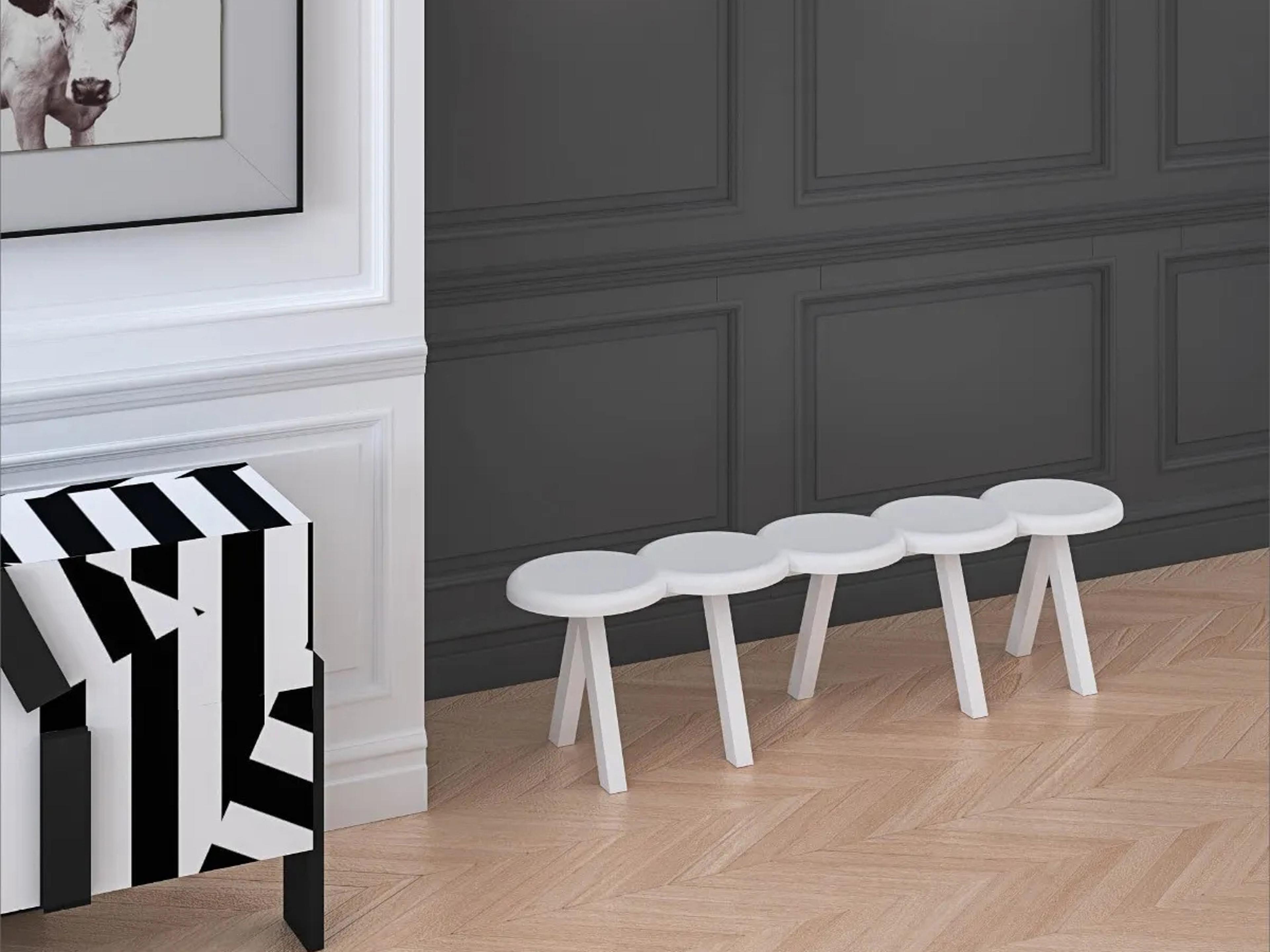 Driade Millepiedi White Accent Bench