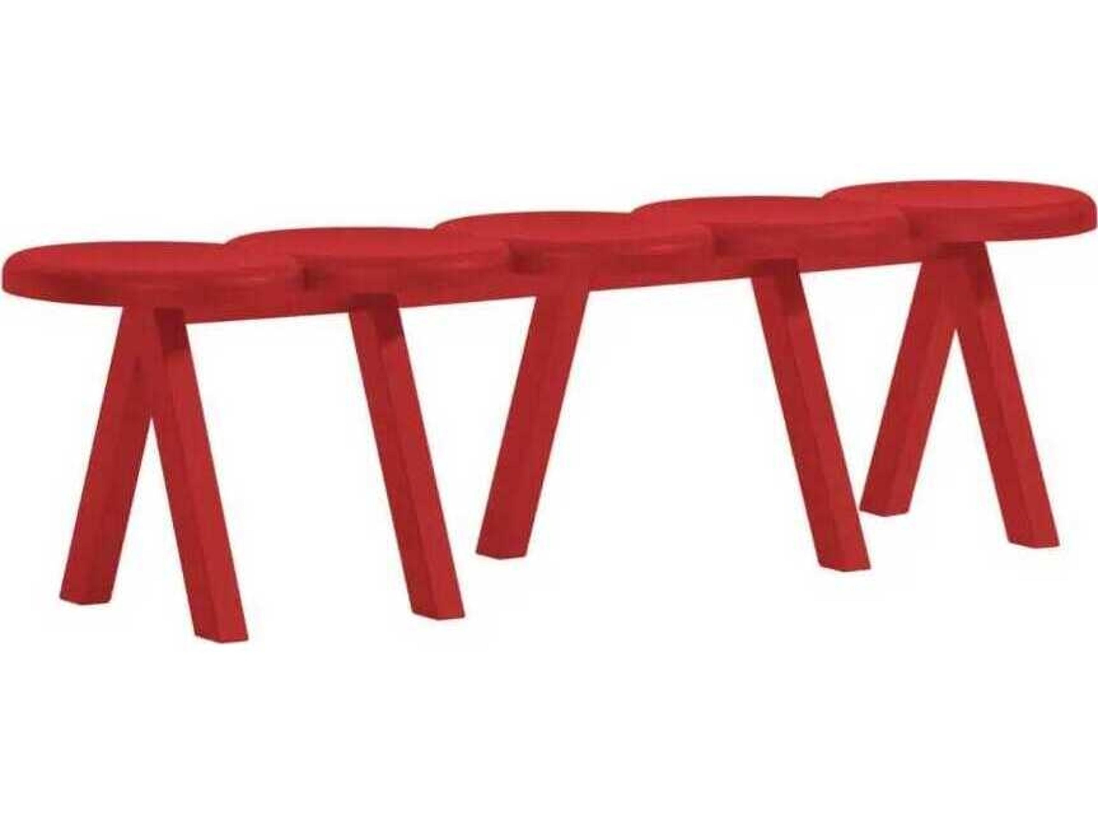 Driade Millepiedi Red Accent Bench