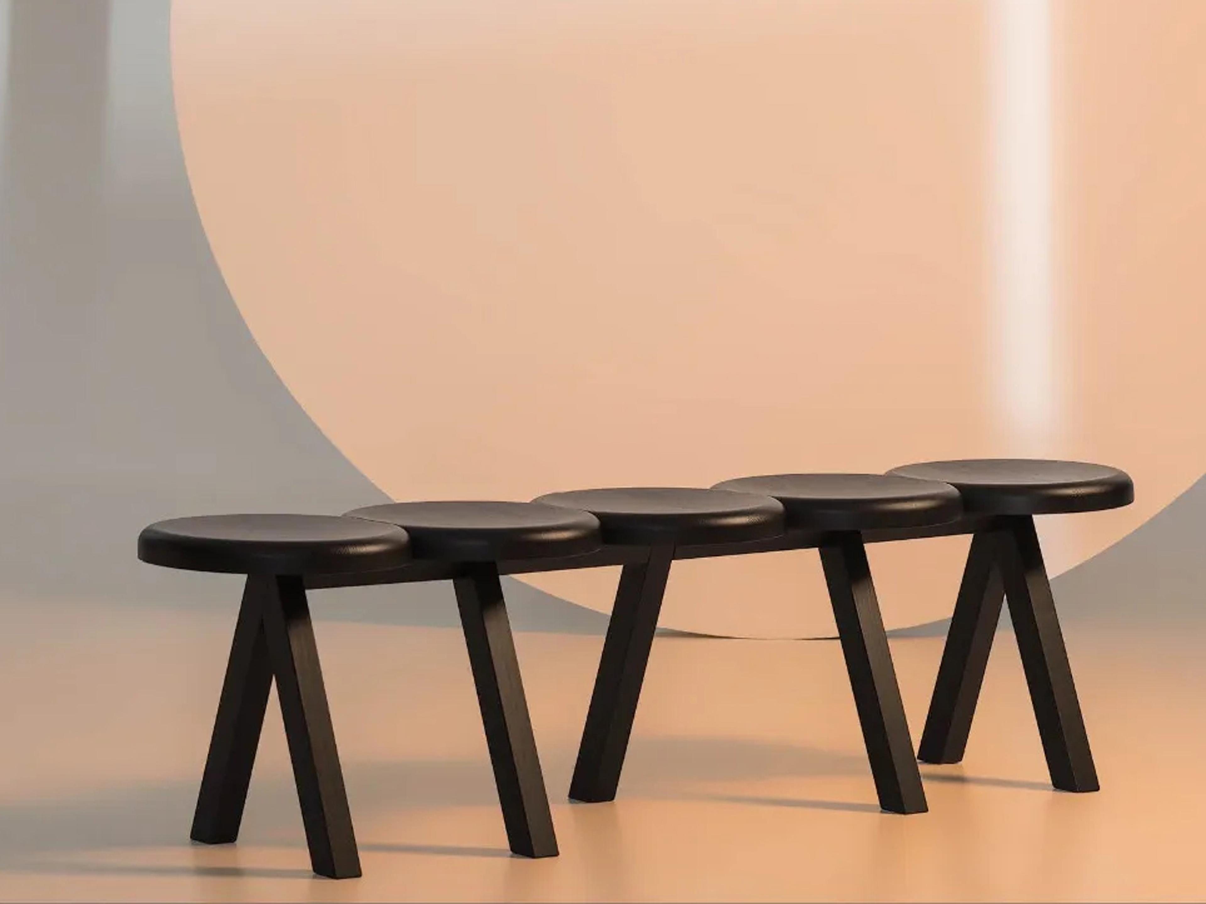 Driade Millepiedi Black Accent Bench