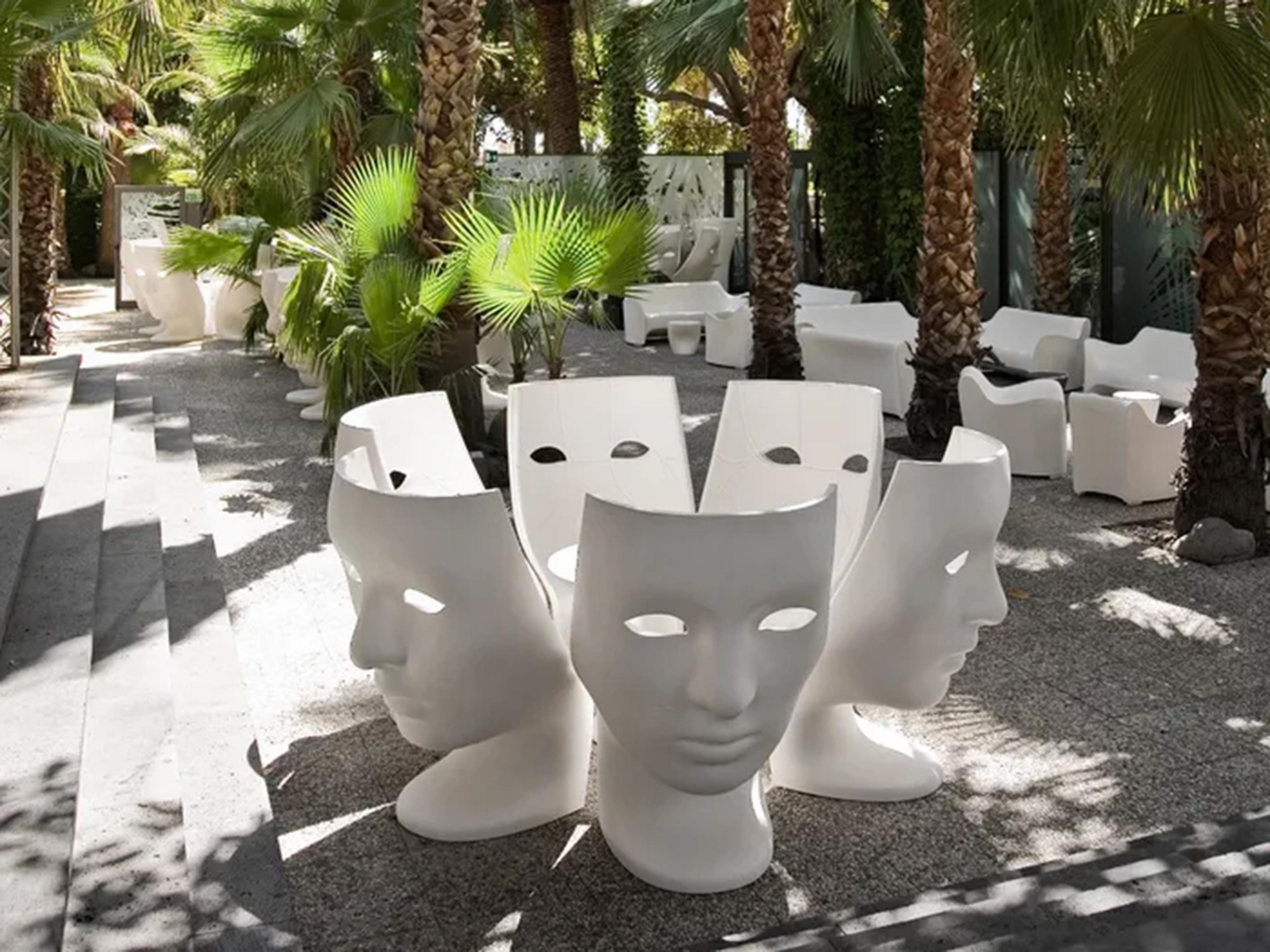 Driade Nemo By Fabio Novembre Swivel White Accent Chair