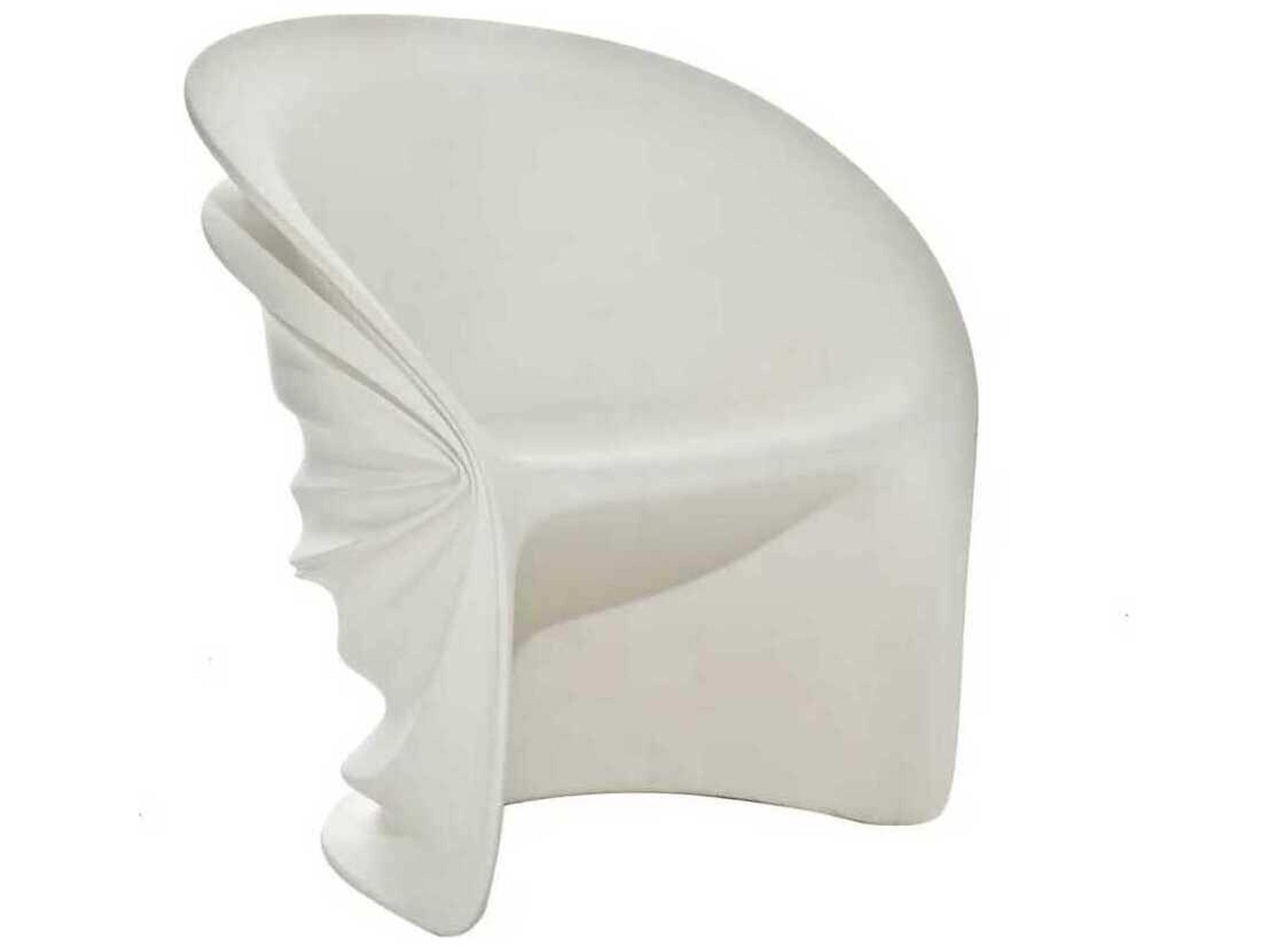 Modesty Veiled White Accent Chair